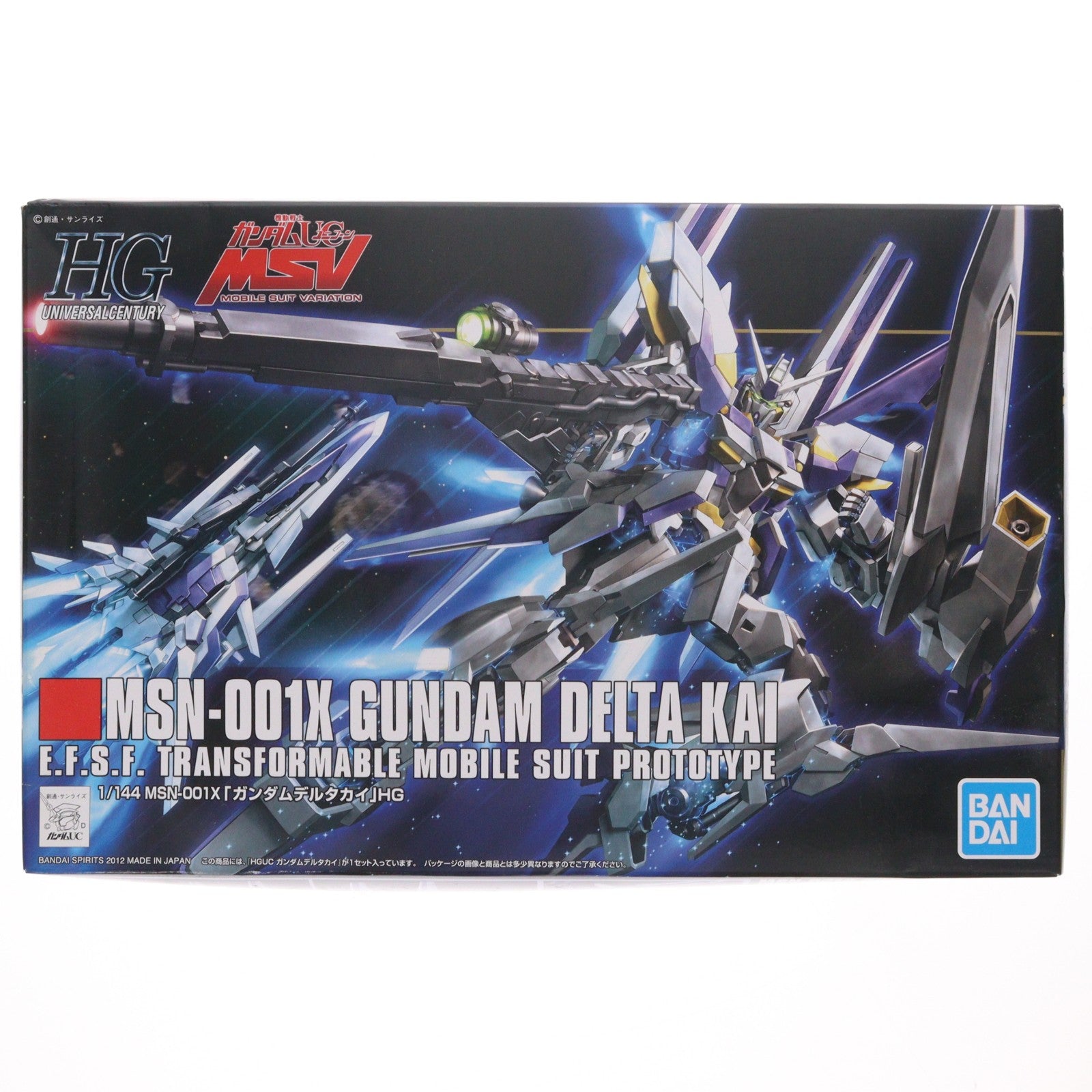 【中古即納】[PTM] (再販) HGUC 1/144 MSN-001X ガンダムデルタカイ 機動戦士ガンダムUC(ユニコーン) MSV プラモデル(5060678) バンダイスピリッツ(20240907)