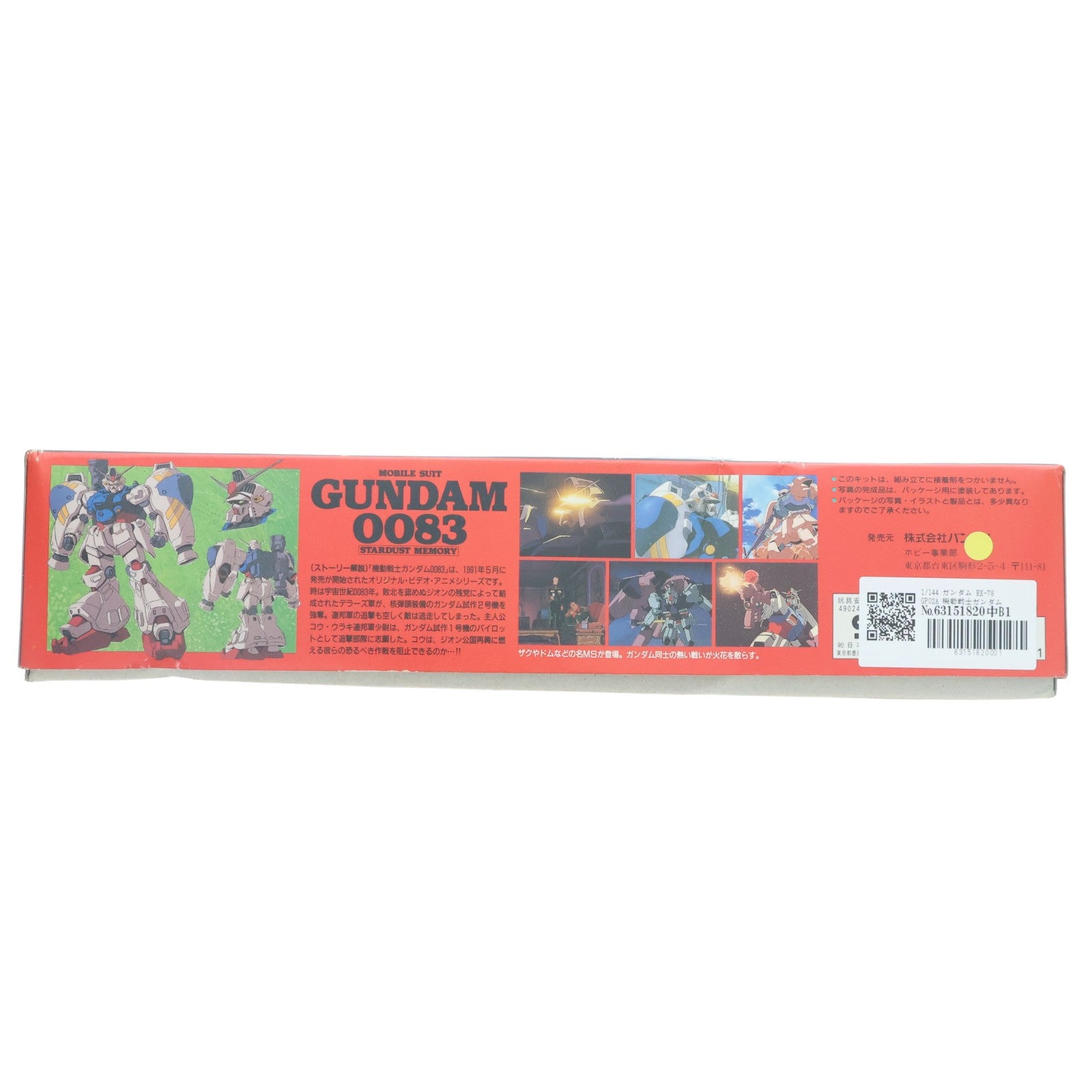 【中古即納】[PTM] 1/144 ガンダム RX-78 GP02A 機動戦士ガンダム0083 STARDUST MEMORY シリーズNo.2 プラモデル バンダイ(19991231)