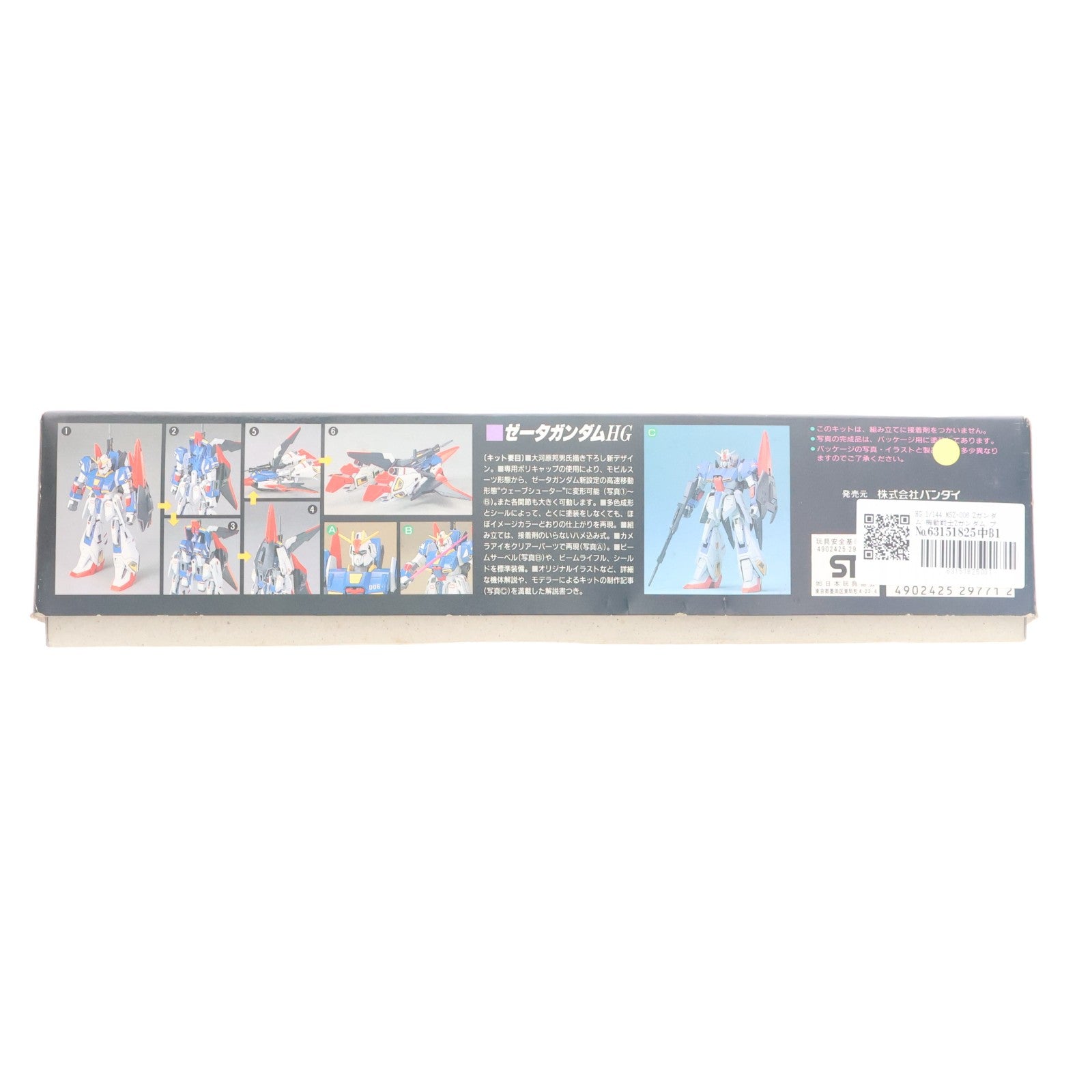 【中古即納】[PTM] HG 1/144 MSZ-006 Zガンダム 機動戦士Zガンダム プラモデル(0029771) バンダイ(19940131)