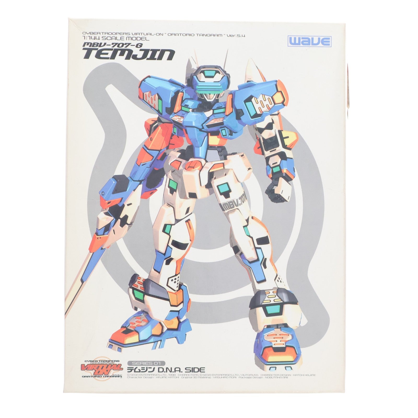 【中古即納】[PTM] VR-SSERIES 01 1/144 MBV-707-G テムジン D.N.A SIDE 電脳戦機バーチャロン プラモデル(VR-61) ウェーブ(WAVE)(19991031)