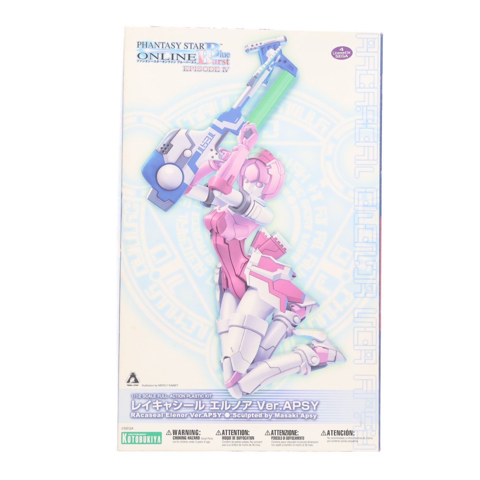 【中古即納】[PTM] 1/12 レイキャシール エルノア Ver.APSY ファンタシースターオンライン ブルーバースト プラモデル(KP149) コトブキヤ(20110525)