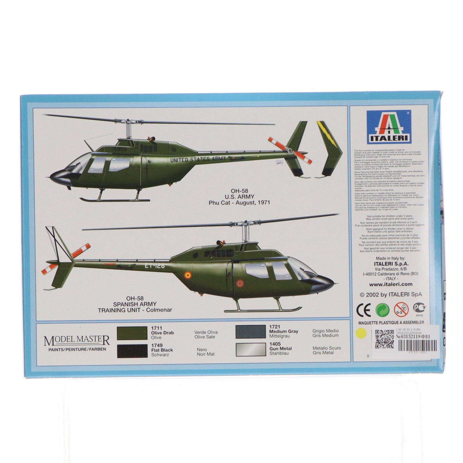 【中古即納】[PTM] 1/48 OH-58 A KIOWA(カイオワ) プラモデル(2624) ITALERI(イタレリ)(20021231)