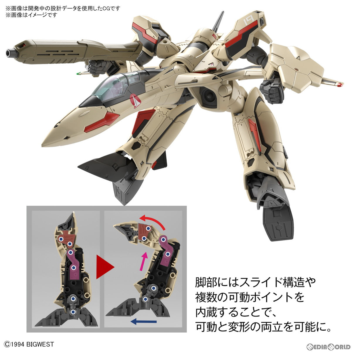 【中古即納】[PTM] HG 1/100 YF-19 マクロス プラス プラモデル(5064258) バンダイスピリッツ(20230128)