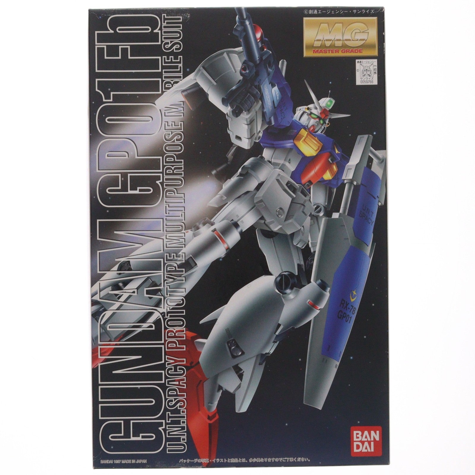 【中古即納】[PTM] MG 1/100 RX-78 GP01Fb ガンダム試作1号機 フルバーニアン 機動戦士ガンダム0083 STARDUST MEMORY(スターダストメモリー) プラモデル(0059766) バンダイ(19971219)