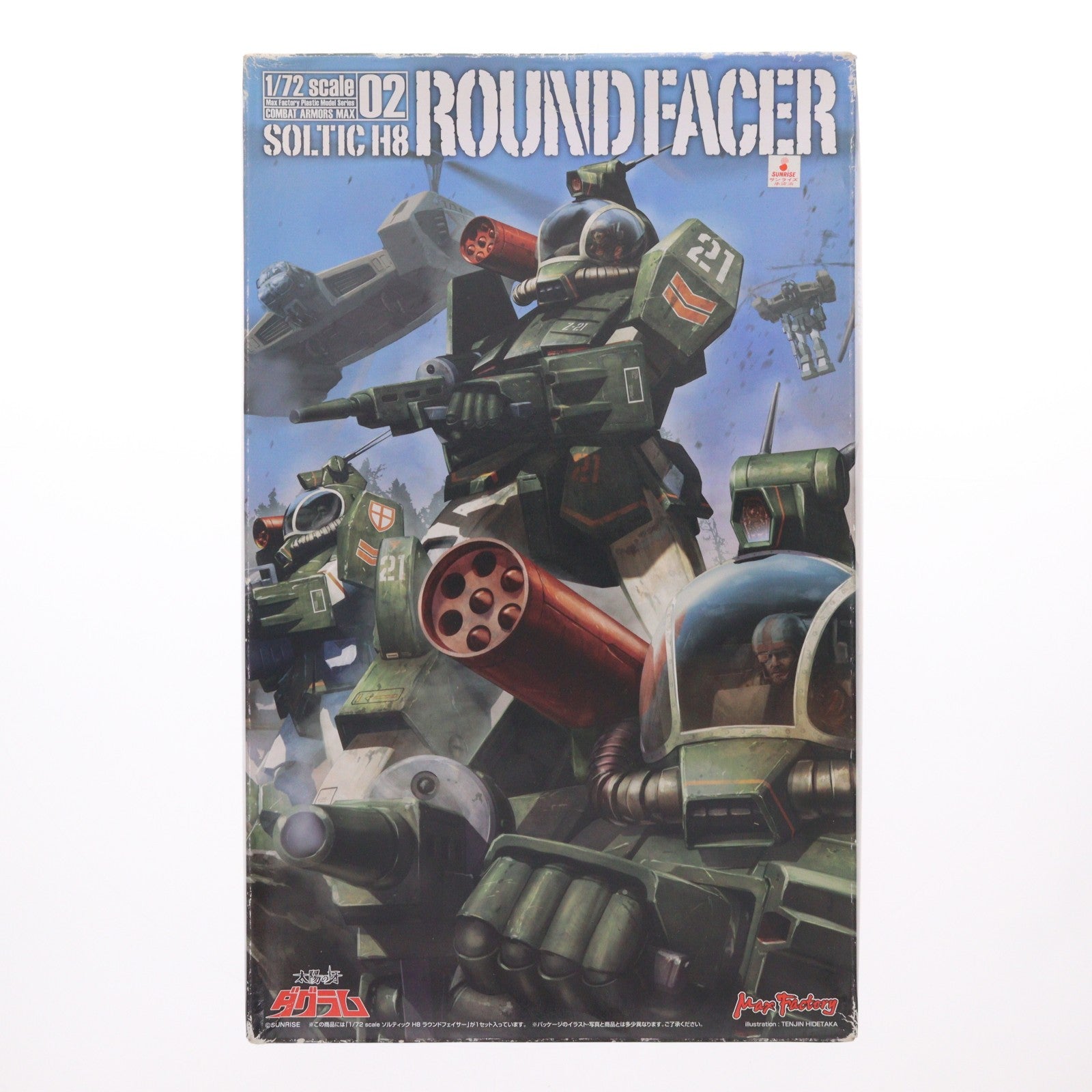 【中古即納】[PTM] COMBAT ARMORS MAX02 1/72 ソルティックH8 ラウンドフェイサー 太陽の牙ダグラム プラモデル マックスファクトリー(20140720)
