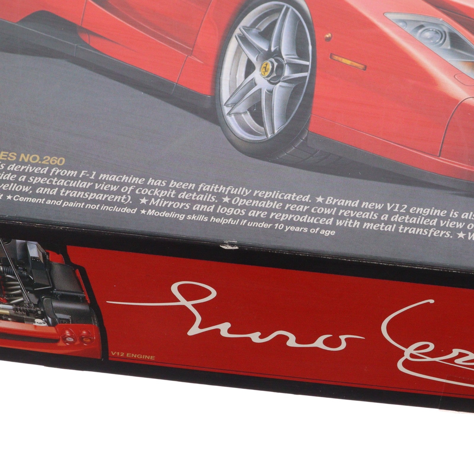【中古即納】[PTM] スポーツカーシリーズ No.260 1/24 エンツォ フェラーリ ディスプレイモデル プラモデル(24260) タミヤ(20021231)
