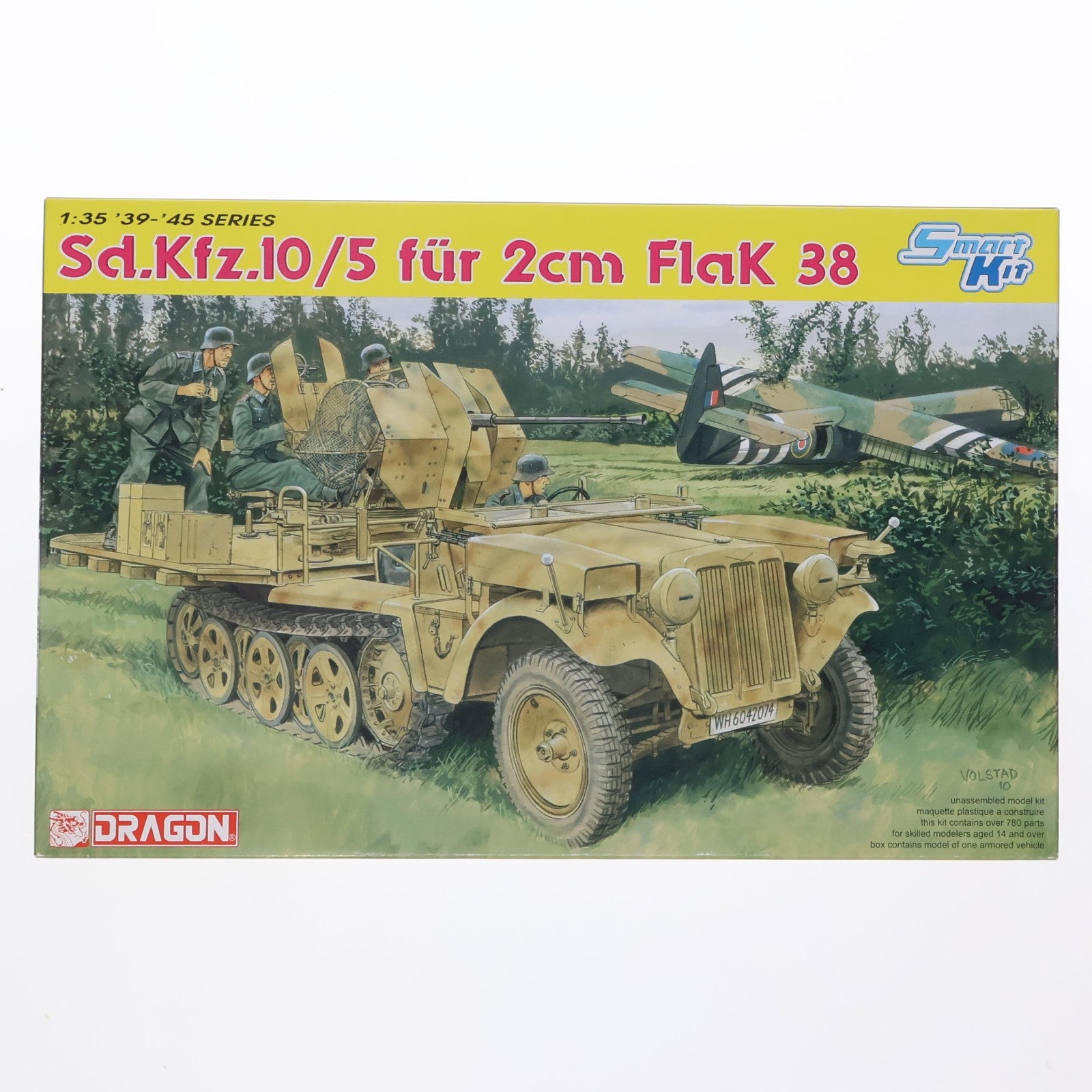 【中古即納】[PTM] 1/35 2cm対空砲搭載 1tハーフトラック Sd.Kfz 10/5(スマートキット) プラモデル(6676) DRAGON(ドラゴン)(20110225)
