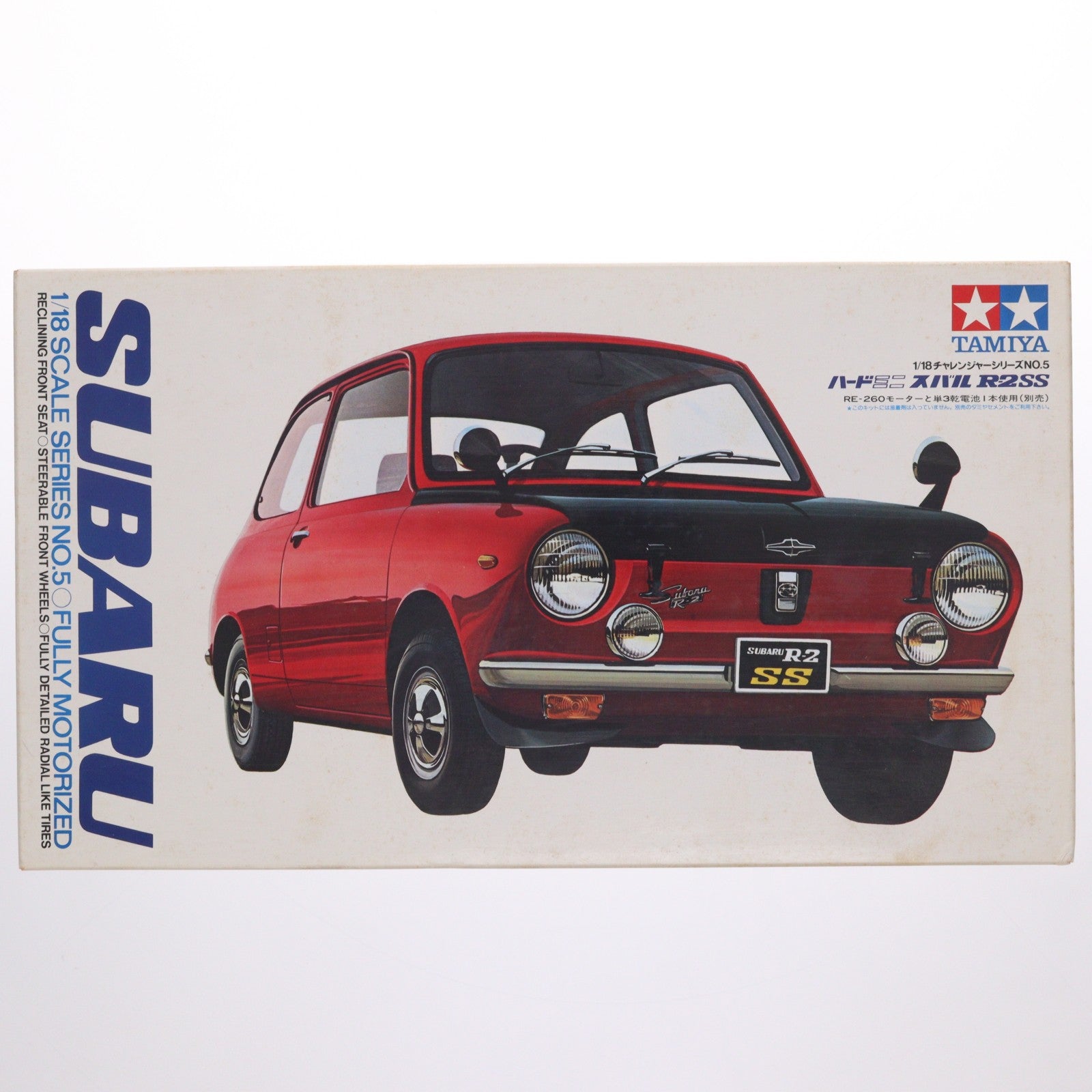 【中古即納】[PTM] チャレンジャーシリーズ No.5 1/18 ハードミニ スバル R-2 SS モーターライズキット プラモデル(CS1805) タミヤ(19991231)