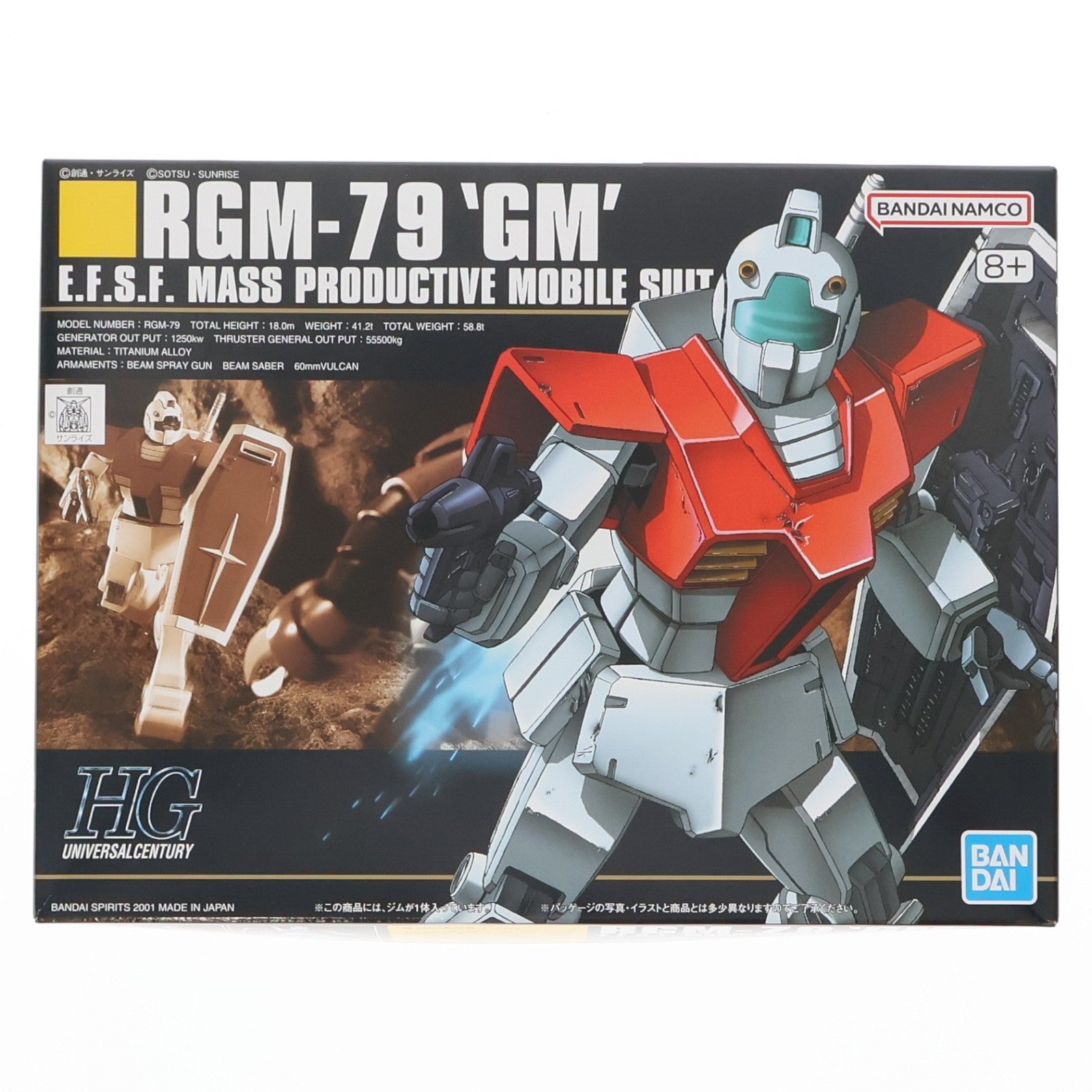【中古即納】[PTM] (再々販) HGUC 1/144 RGM-79 ジム 機動戦士ガンダム プラモデル(592484) バンダイスピリッツ(20260211)