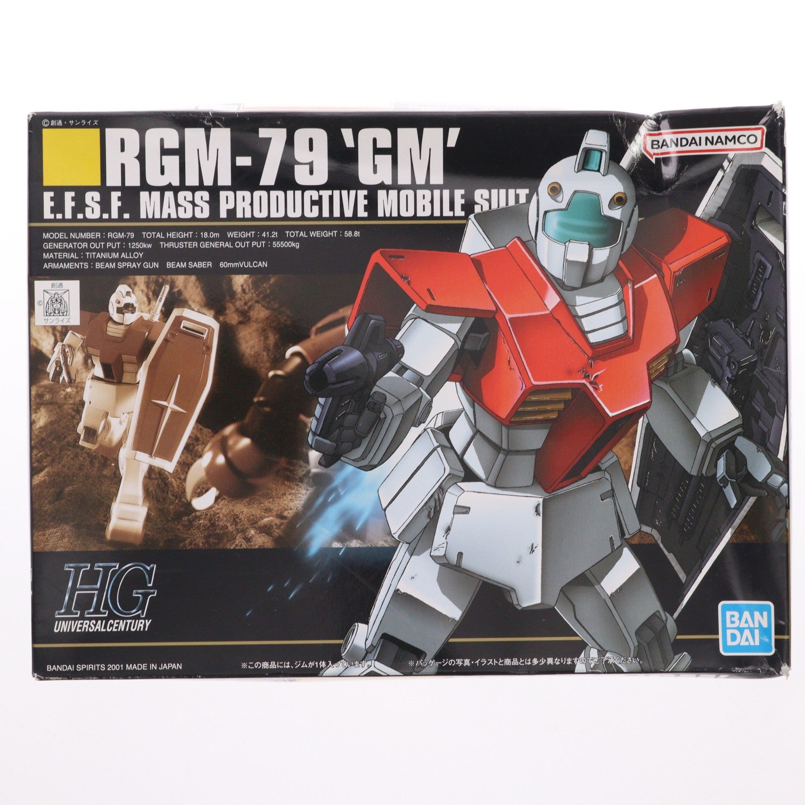 【中古即納】[PTM] (再々販) HGUC 1/144 RGM-79 ジム 機動戦士ガンダム プラモデル(592484) バンダイスピリッツ(20260211)