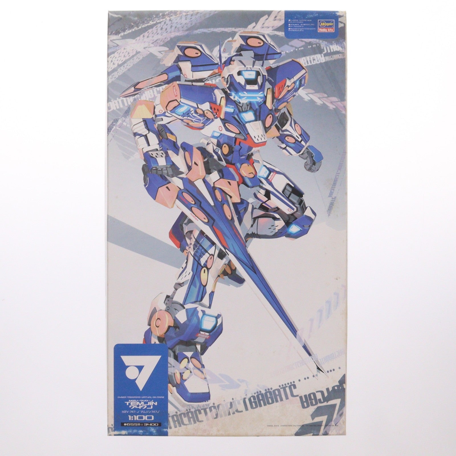 【中古即納】[PTM] 1/100 MZV-747-J テムジン747J 電脳戦機バーチャロン マーズ プラモデル(65511) ハセガワ(20040930)