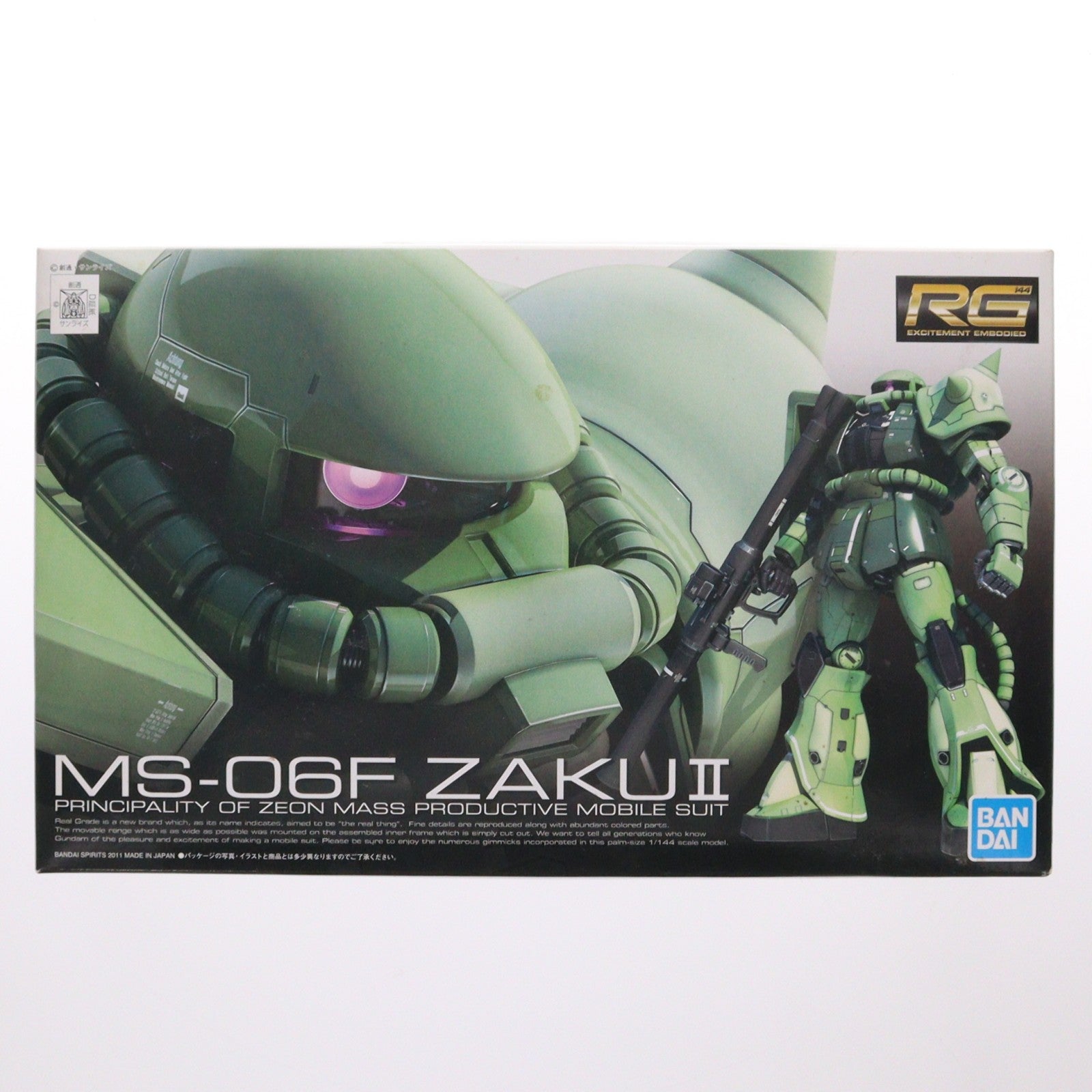 【中古即納】[PTM] RG 1/144 MS-06F 量産型ザク 機動戦士ガンダム プラモデル(5061596) バンダイスピリッツ(20210301)