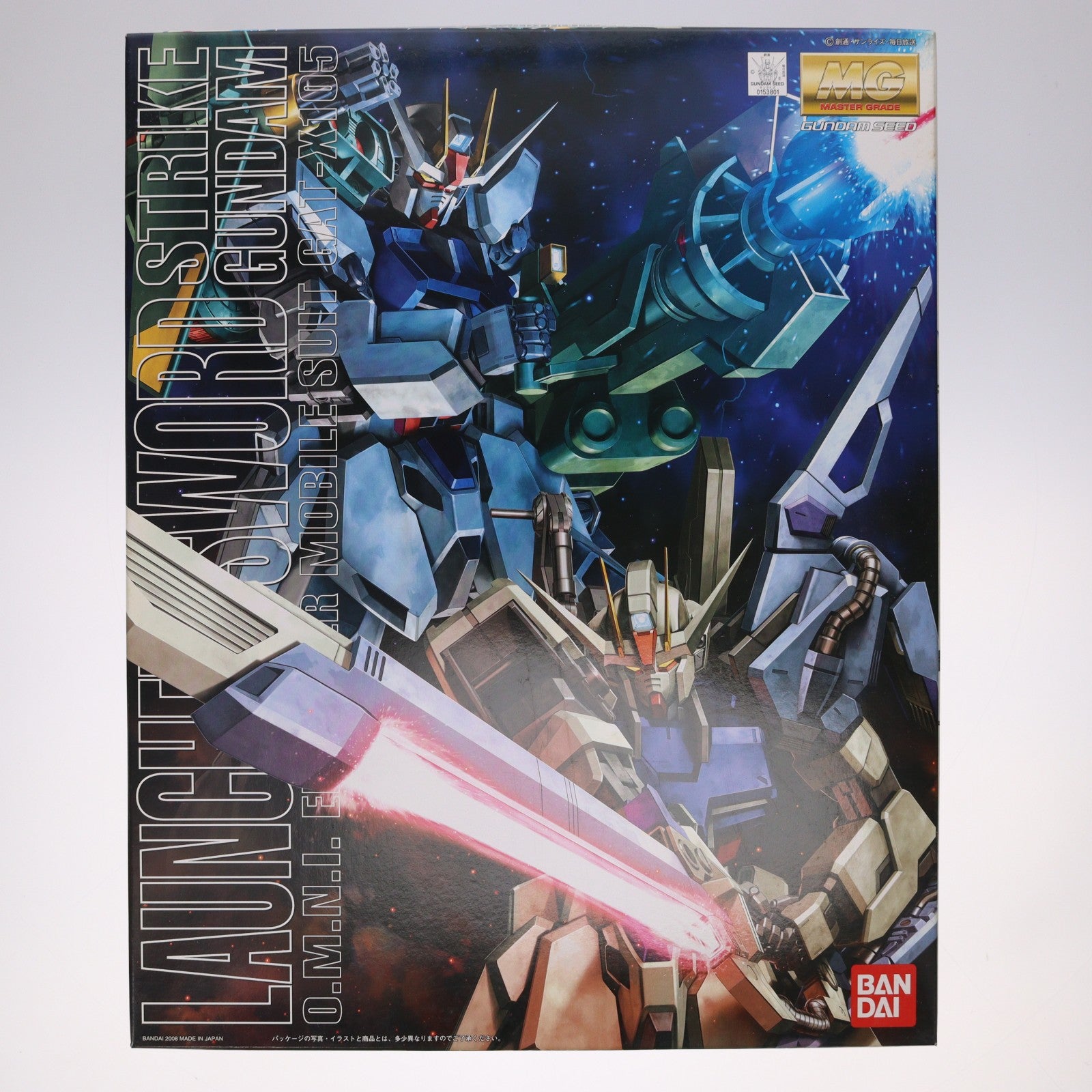 【中古即納】[PTM] MG 1/100 GAT-X105 ランチャー/ソードストライクガンダム 機動戦士ガンダムSEED(シード) プラモデル(0153801) バンダイ(20080430)