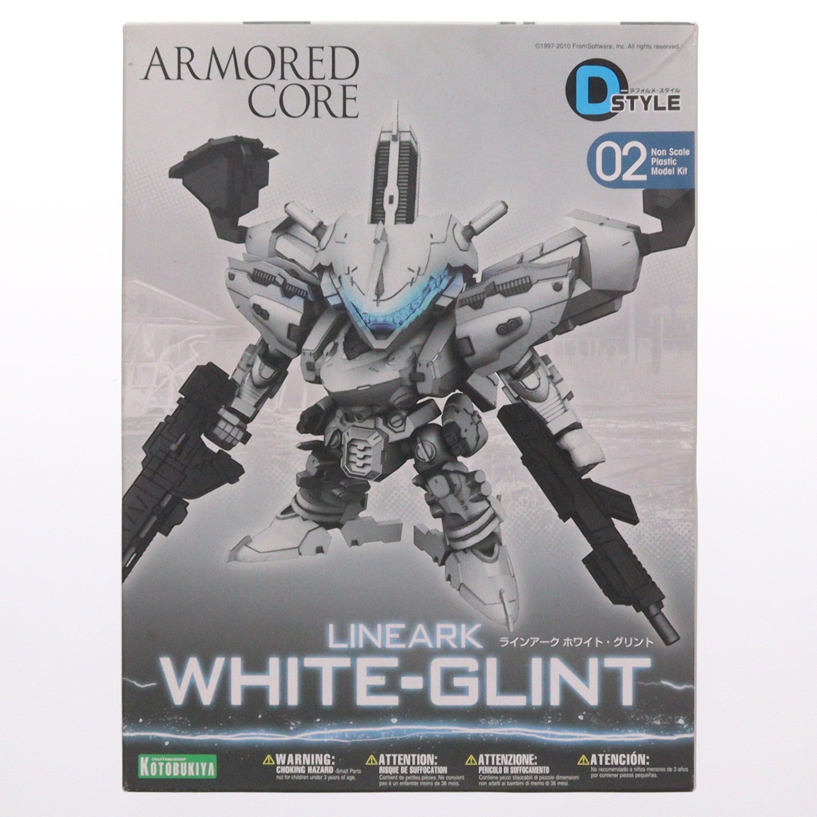 【中古即納】[PTM] D-スタイル ラインアーク ホワイト・グリント ARMORED CORE(アーマード・コア) プラモデル(KP136) コトブキヤ(20111020)