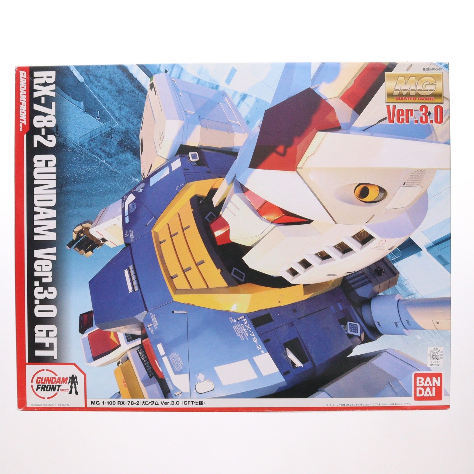 【中古即納】[PTM] MG 1/100 RX-78-2 ガンダム Ver.3.0 GFT仕様 機動戦士ガンダム プラモデル(0187089) ガンダムフロント東京限定 バンダイ(20131221)