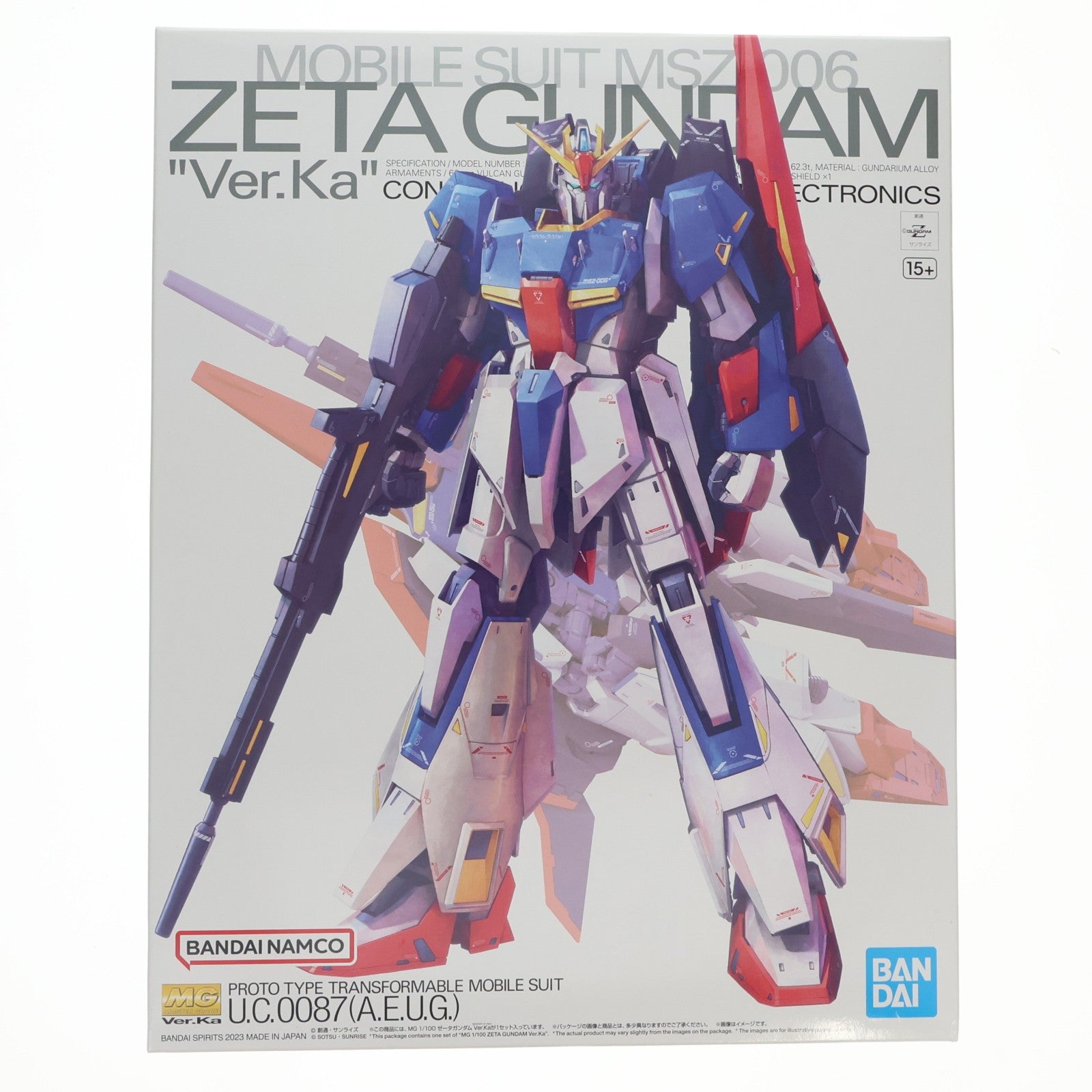 【中古即納】[PTM] MG 1/100 ゼータガンダム Ver.Ka 機動戦士Zガンダム プラモデル(5064015) バンダイスピリッツ(20200417)
