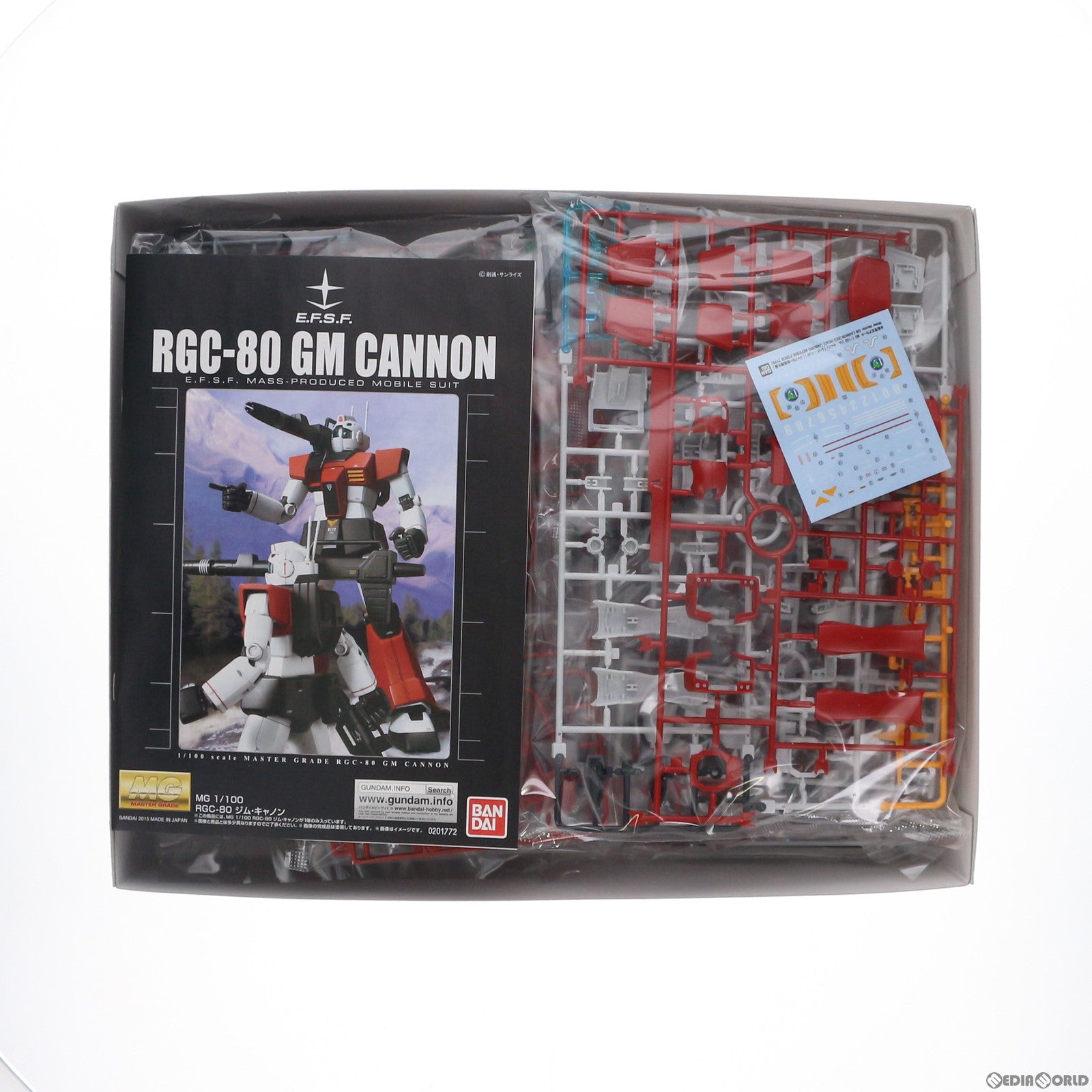 【中古即納】[PTM] プレミアムバンダイスピリッツ限定 MG 1/100 RGC-80 ジム・キャノン レッド・ヘッド(ジャブロー防衛隊使用) 機動戦士Zガンダム プラモデル(5055854) バンダイスピリッツ(20190331)
