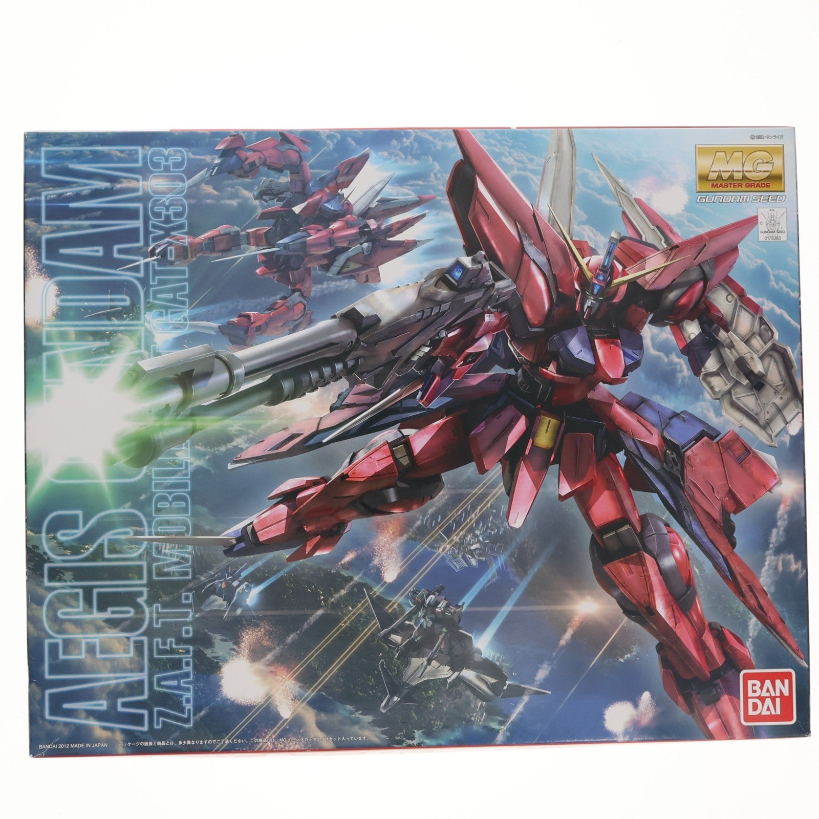 【中古即納】[PTM] MG 1/100 GAT-X303 イージスガンダム 機動戦士ガンダムSEED(シード) プラモデル(0178383) バンダイ(20121027)