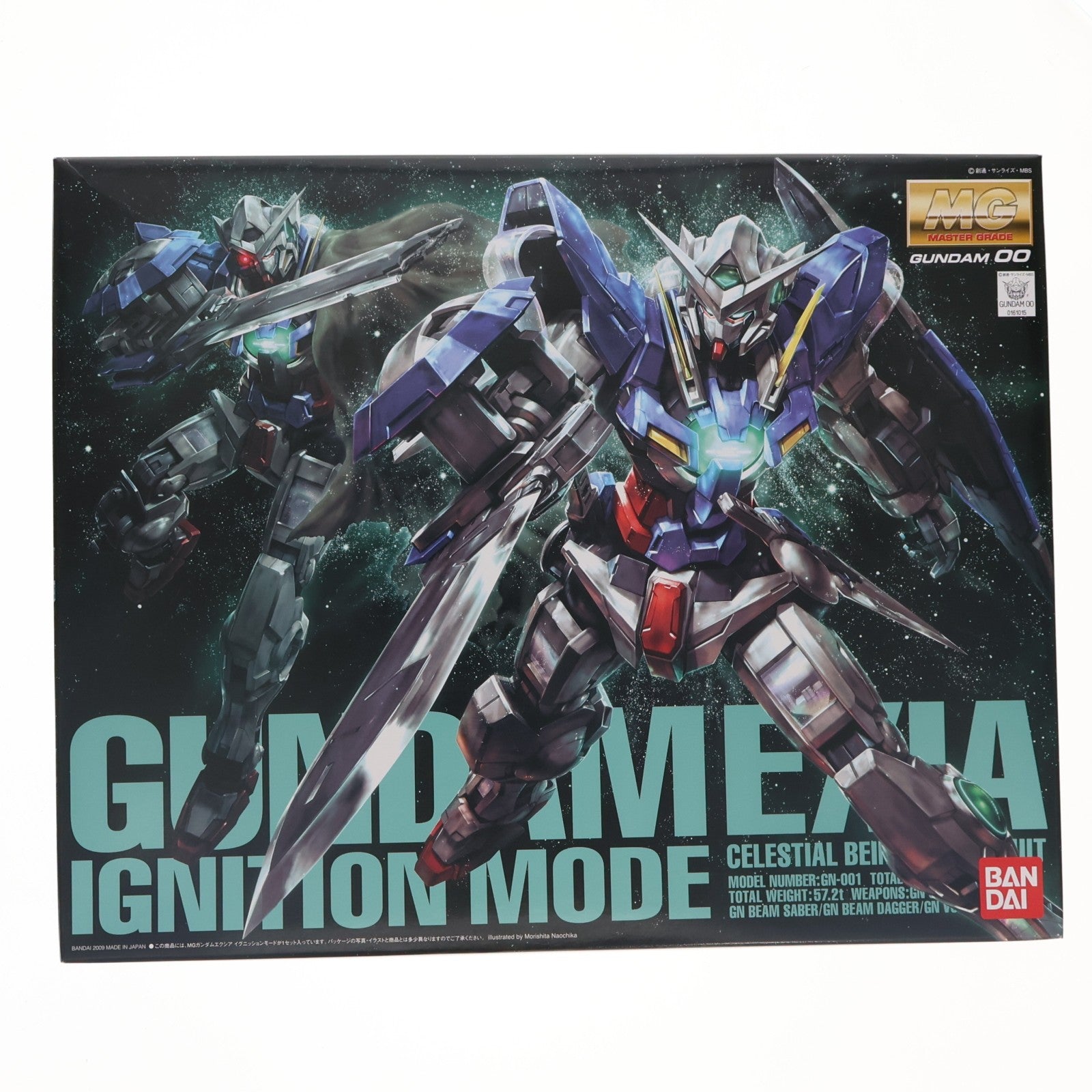 【中古即納】[PTM] MG 1/100 GN-001 ガンダムエクシア イグニッションモード 機動戦士ガンダム00(ダブルオー) プラモデル バンダイ(20100731)