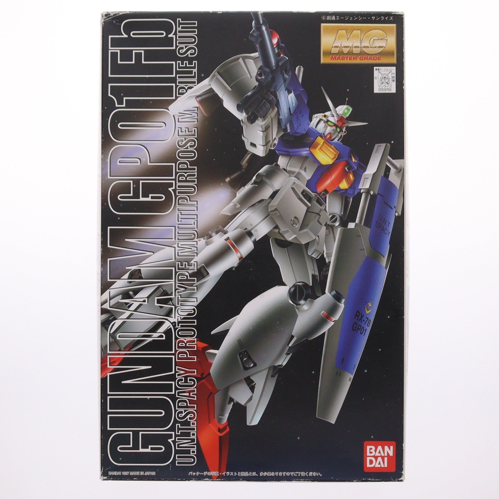 【中古即納】[PTM] MG 1/100 RX-78 GP01Fb ガンダム試作1号機 フルバーニアン 機動戦士ガンダム0083 STARDUST MEMORY(スターダストメモリー) プラモデル(0059766) バンダイ(19971219)