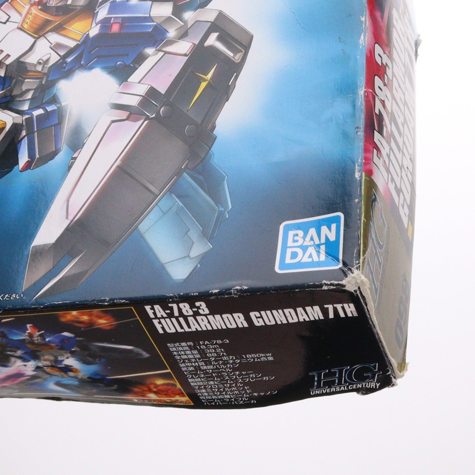 【中古即納】[PTM] HGUC 1/144 FA-78-3 フルアーマーガンダム7号機 機動戦士ガンダム戦記 プラモデル バンダイスピリッツ(20221214)