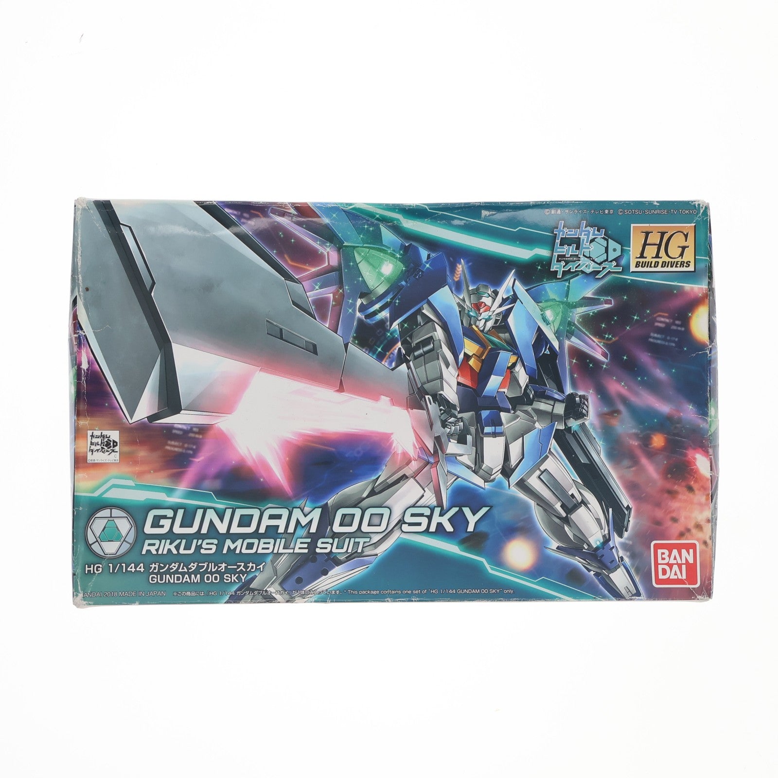 【中古即納】[PTM] HGBD 1/144 ガンダムダブルオースカイ ガンダムビルドダイバーズ プラモデル(2435132) バンダイスピリッツ(20190731)