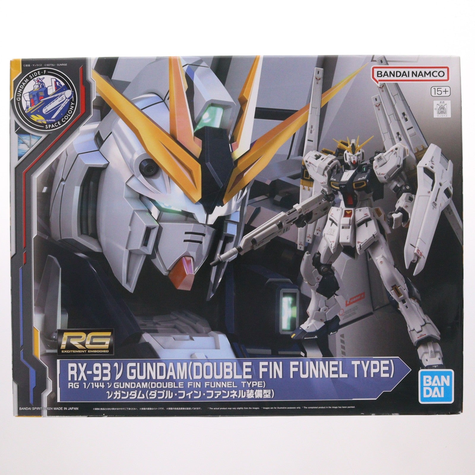 【中古即納】[PTM] GUNDAM SIDE-F限定 RG 1/144 νガンダム(ダブル・フィン・ファンネル装備型) 機動戦士ガンダム 逆襲のシャア プラモデル(5067466) バンダイスピリッツ(20241221)