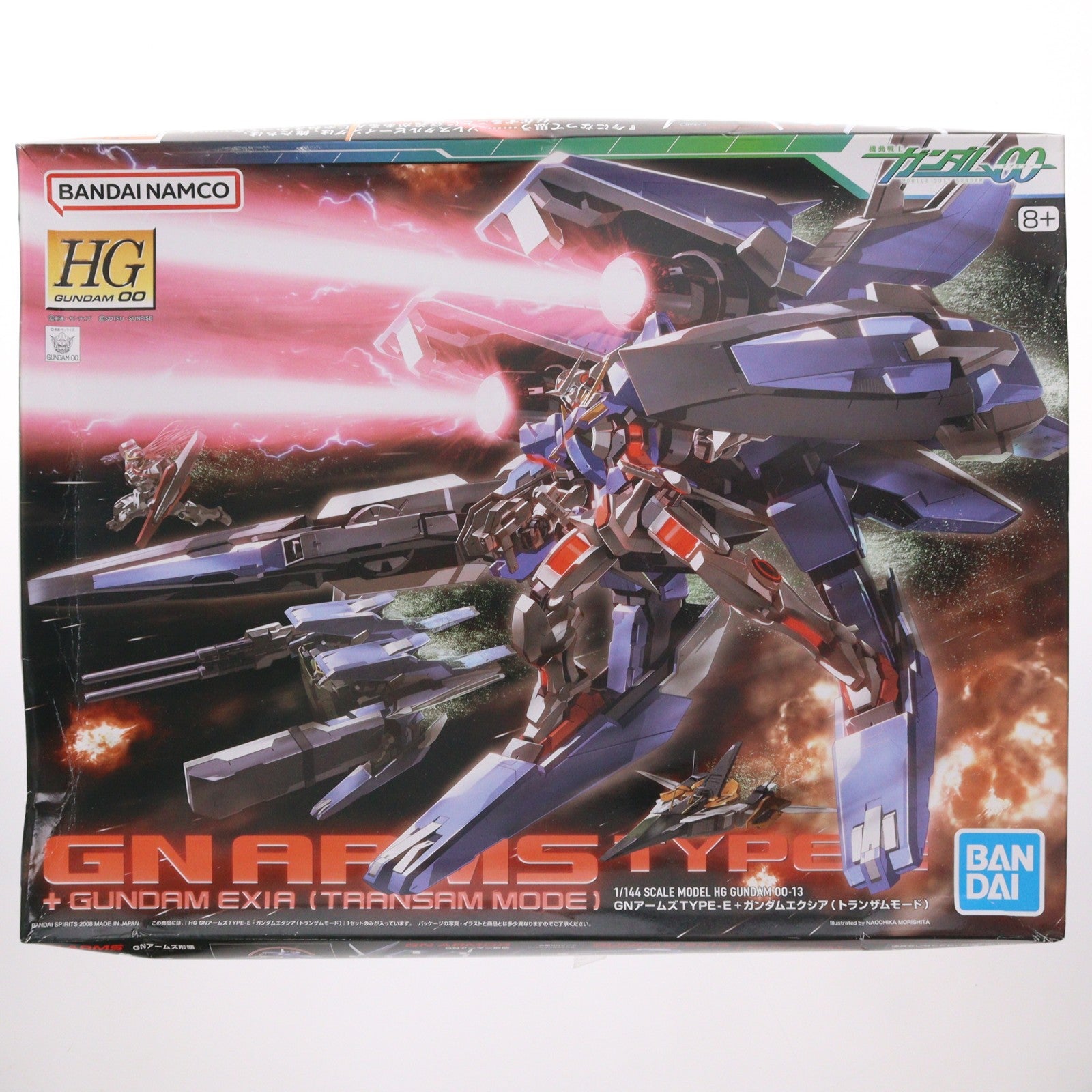 【中古即納】[PTM] (再販) HG 1/144 GNアームズタイプE+ガンダムエクシア(トランザムモード) 機動戦士ガンダム00(ダブルオー) プラモデル バンダイスピリッツ(20241120)
