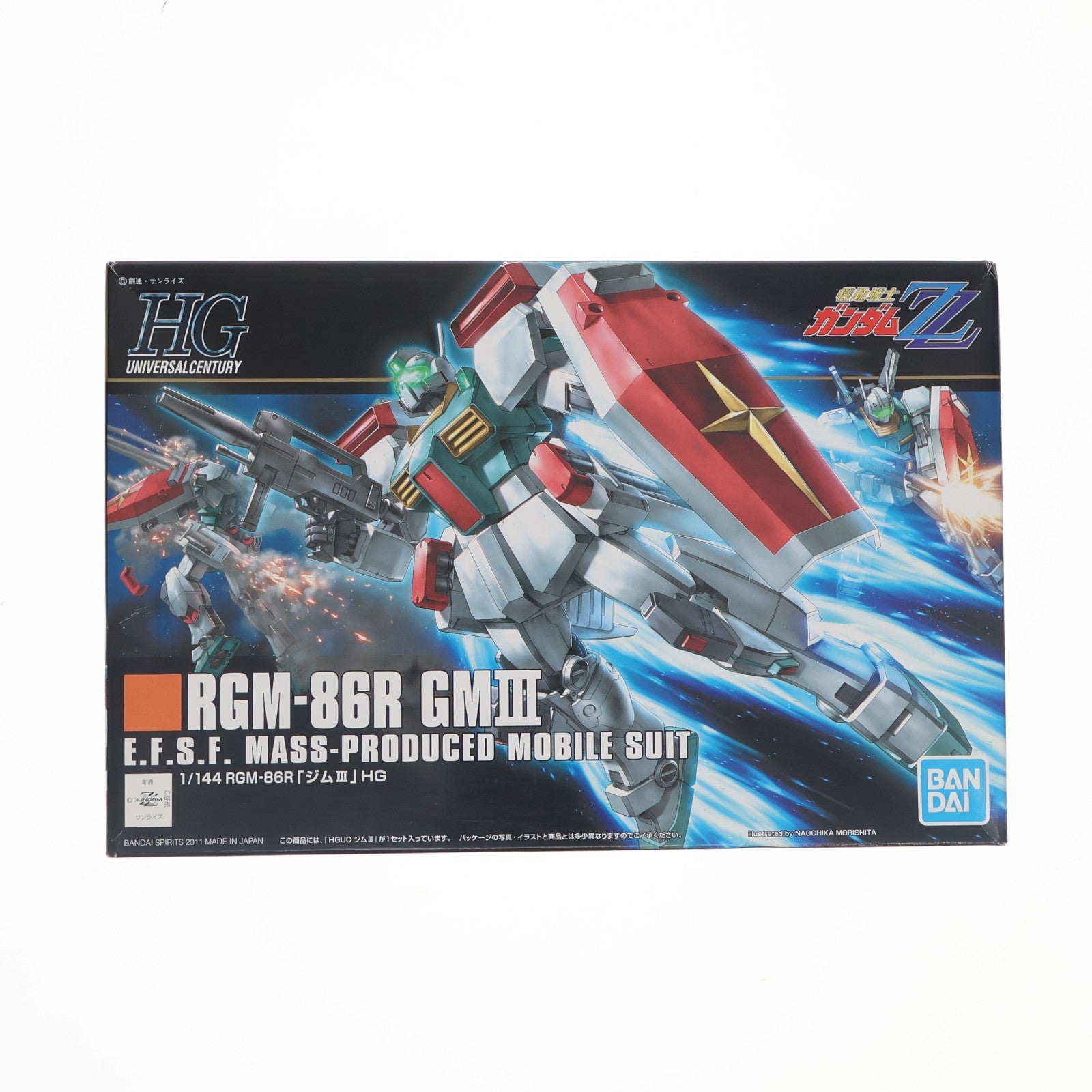 【中古即納】[PTM] (再販) HGUC 1/144 RGM-86R ジムIII 機動戦士ガンダムZZ(ダブルゼータ) プラモデル(5055882) バンダイスピリッツ(20250326)