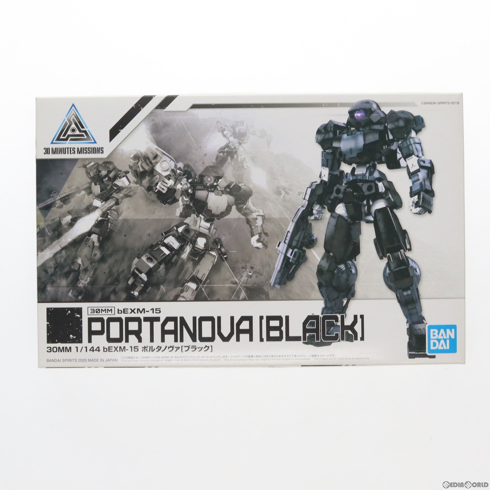 【中古即納】[PTM] 30MM 1/144 bEXM-15 ポルタノヴァ(ブラック) 30 MINUTES MISSIONS(サーティミニッツミッションズ) プラモデル(5059012) バンダイスピリッツ(20200222)