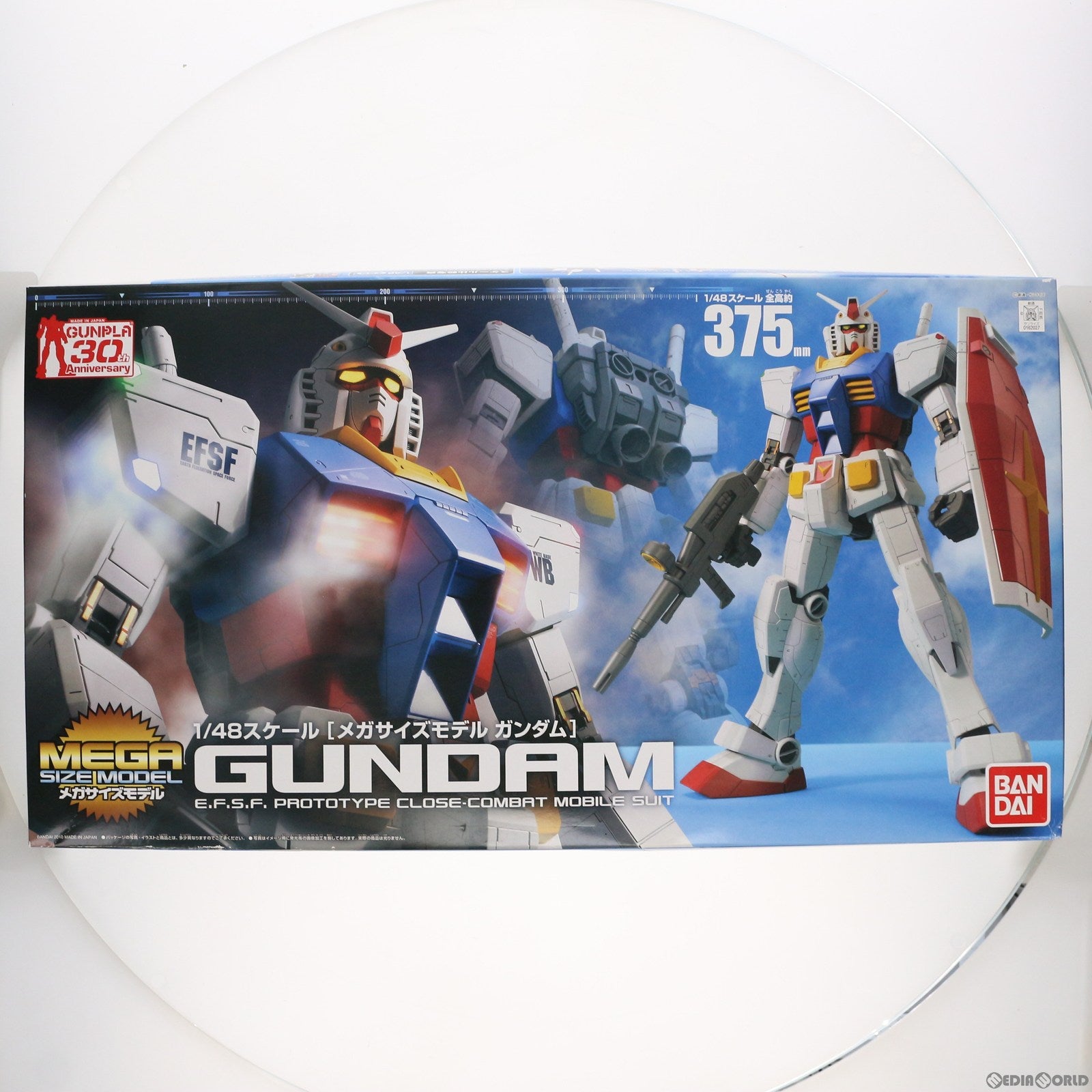 【中古即納】[PTM] メガサイズモデル 1/48 RX-78-2 ガンダム ガンプラ30th Anniversary 機動戦士ガンダム プラモデル(0162027) バンダイ(20180629)