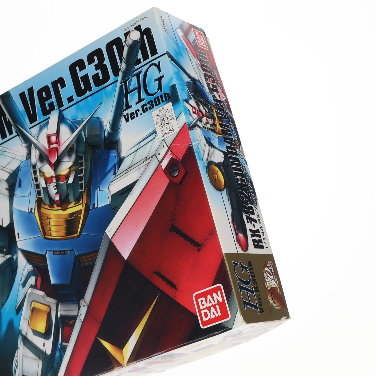 【中古即納】[PTM] HGUC 1/144 RX-78-2 ガンダム Ver.G 30th 機動戦士ガンダム プラモデル(0159450) バンダイ(20090731)