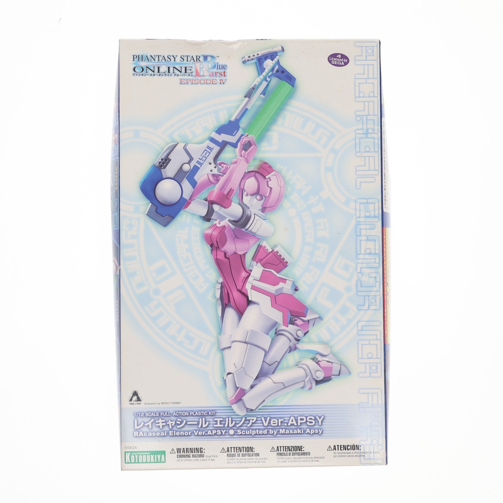 【中古即納】[PTM] 1/12 レイキャシール エルノア Ver.APSY ファンタシースターオンライン ブルーバースト プラモデル(KP149) コトブキヤ(20110525)