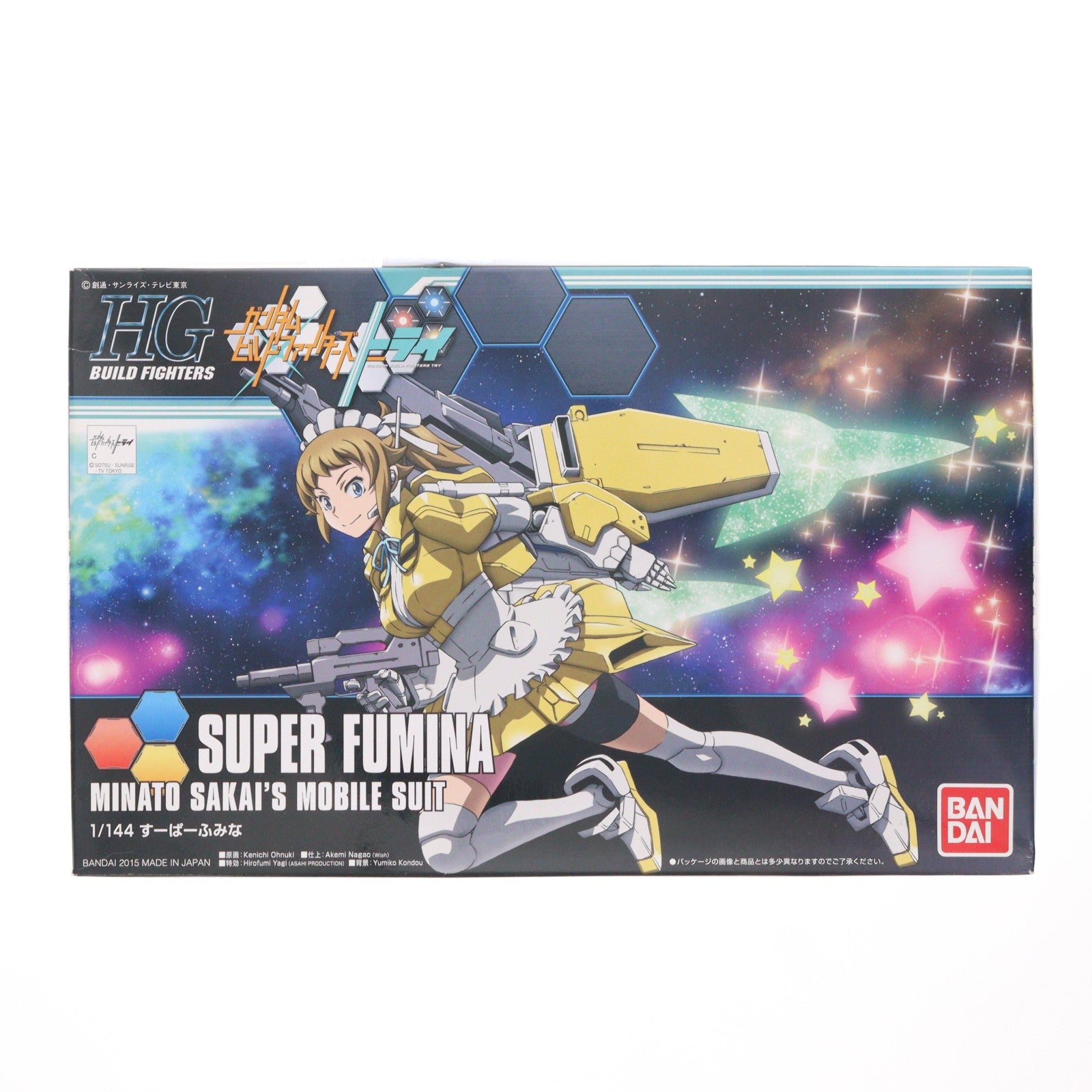 【中古即納】[PTM] HGBF 1/144 SF-01 すーぱーふみな ガンダムビルドファイターズトライ プラモデル(0201310) バンダイ(20151107)