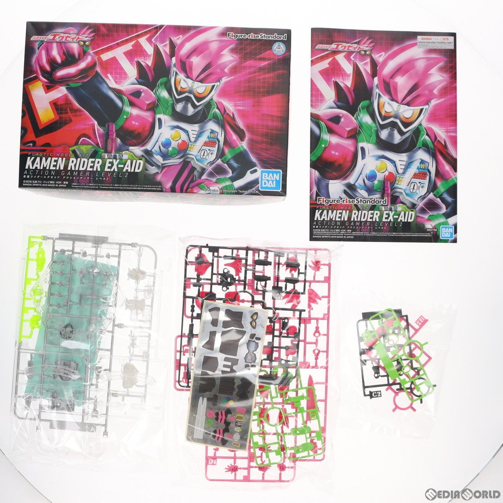 【中古即納】[PTM] Figure-rise Standard(フィギュアライズ スタンダード) 仮面ライダーエグゼイド アクションゲーマー レベル2 プラモデル(5057790) バンダイスピリッツ(20190615)