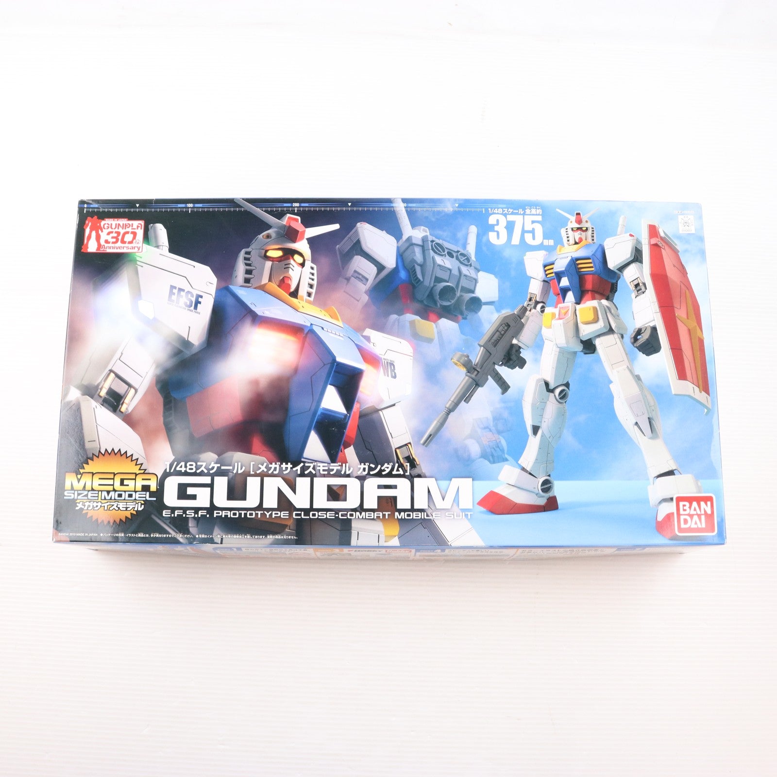 【中古即納】[PTM] メガサイズモデル 1/48 RX-78-2 ガンダム ガンプラ30th Anniversary 機動戦士ガンダム プラモデル(0162027) バンダイ(20180629)