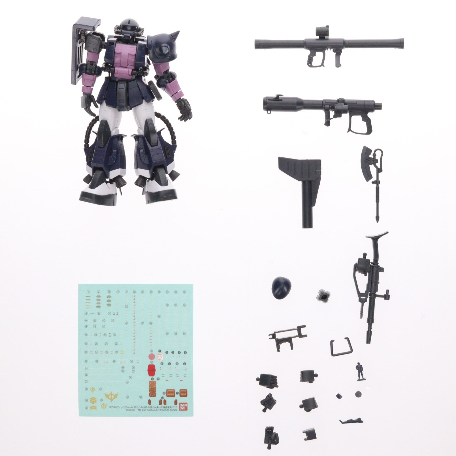 【中古即納】[PTM] プレミアムバンダイ限定 RG 1/144 MS-06R-01A 黒い三連星専用ザクII 機動戦士ガンダム THE ORIGIN MSD(ジオリジンMSD) プラモデル(0225942) バンダイ(20180331)
