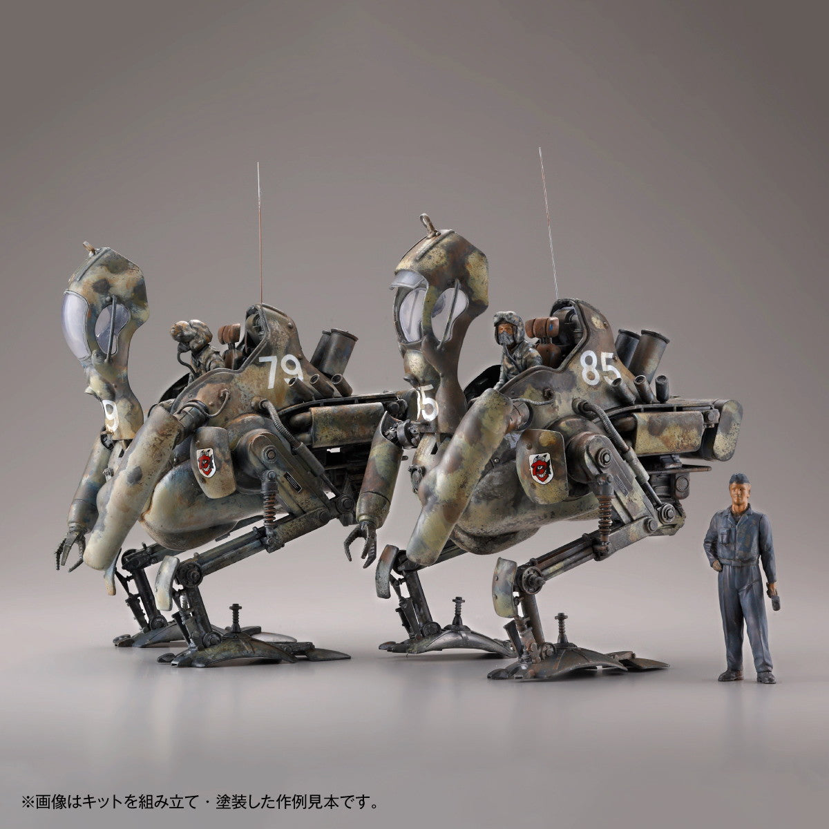 【中古即納】[PTM] ARTPLA 1/35 カングール(2機セット)&整備兵 マシーネンクリーガー プラモデル(AP045) 海洋堂(20250430)