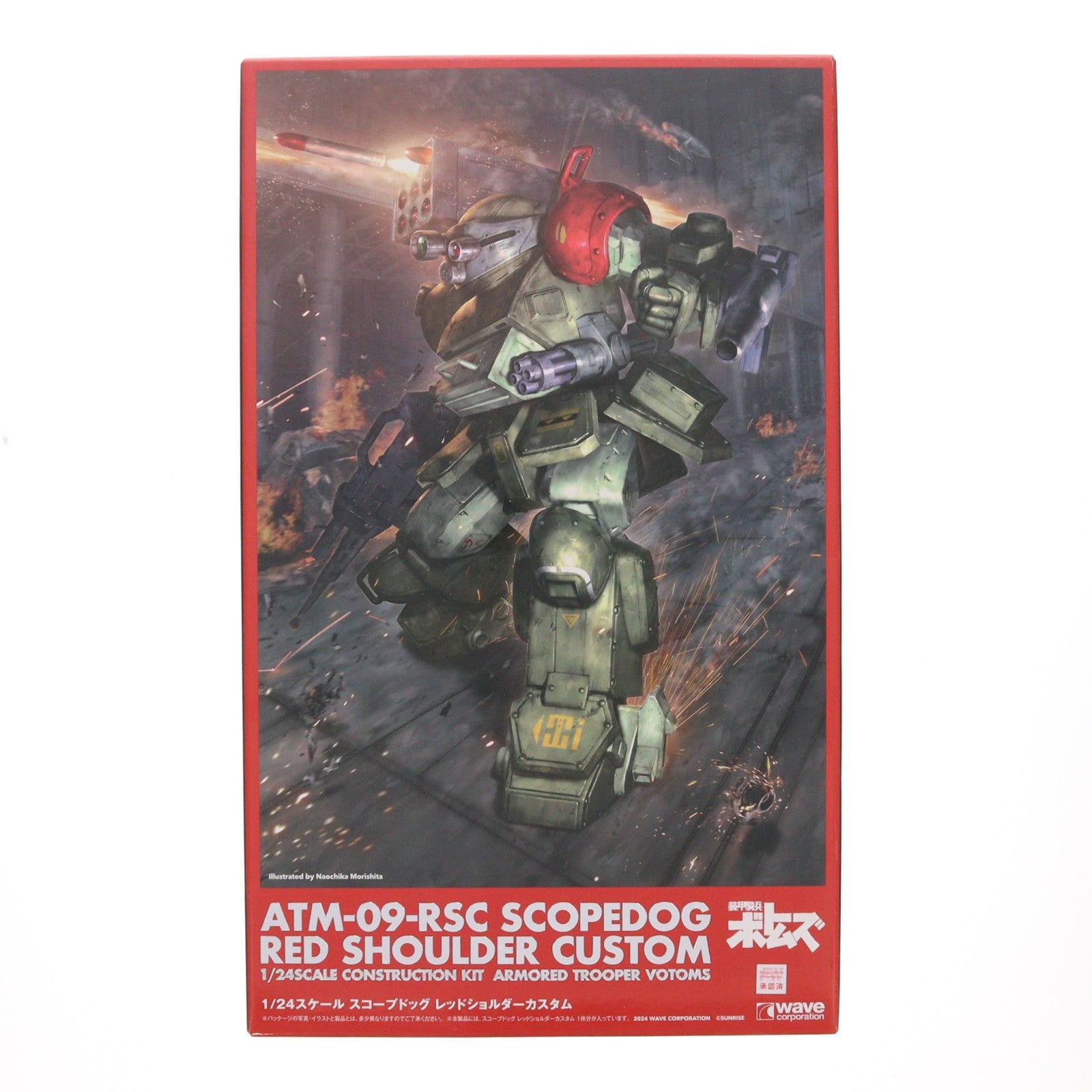 【中古即納】[PTM] 1/24 スコープドッグ レッドショルダーカスタム 装甲騎兵ボトムズ プラモデル(BK-181) ウェーブ(WAVE)(20241221)