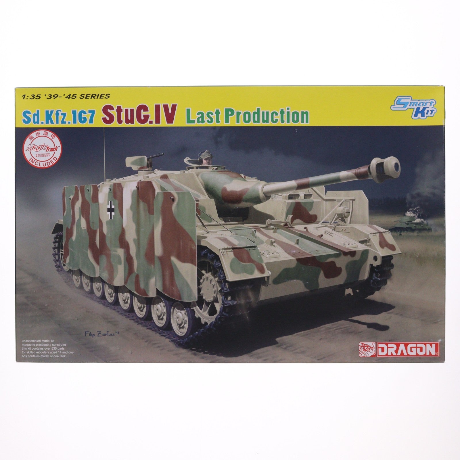 【中古即納】[PTM] 1/35 WW.II ドイツ軍 Sd.Kfz.167 IV号突撃砲最終生産型(スマートキット) w/マジックトラック プラモデル(DR6647MT) DRAGON(ドラゴン)(20160120)