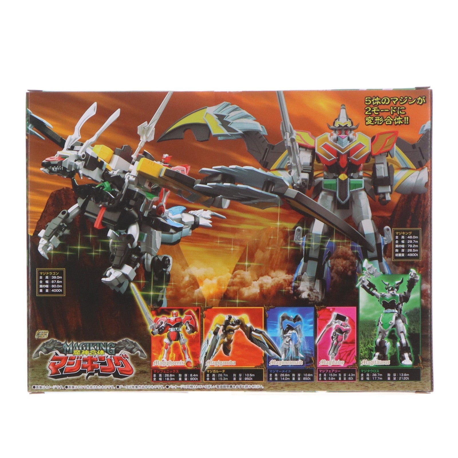 【中古即納】[PTM] (食玩) SMP[SHOKUGAN MODELING PROJECT] 魔神合体 マジキング 魔法戦隊マジレンジャー プラモデル バンダイ(20250623)