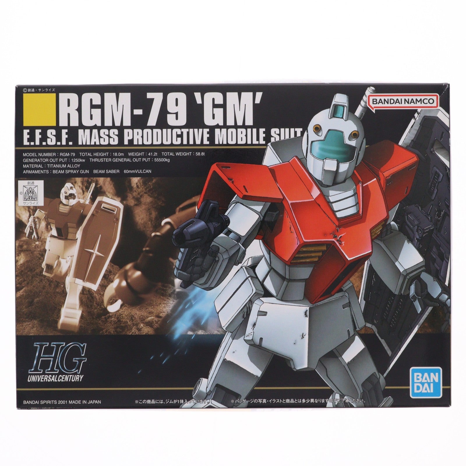 【中古即納】[PTM] (再々販) HGUC 1/144 RGM-79 ジム 機動戦士ガンダム プラモデル(592484) バンダイスピリッツ(20260211)