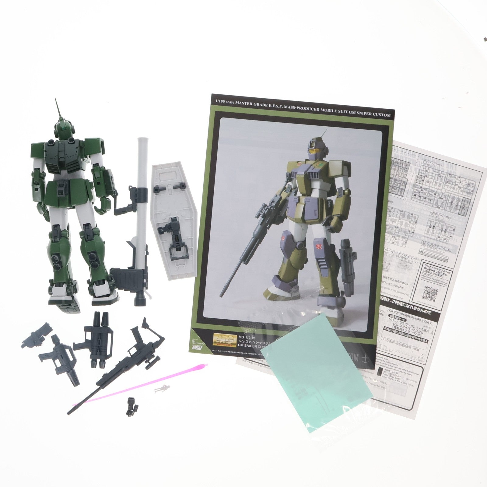 【中古即納】[PTM] ガンダムベース限定 MG 1/100 ジム・スナイパーカスタム(機動戦士Zガンダム版) プラモデル(5072068) バンダイスピリッツ(20260214)