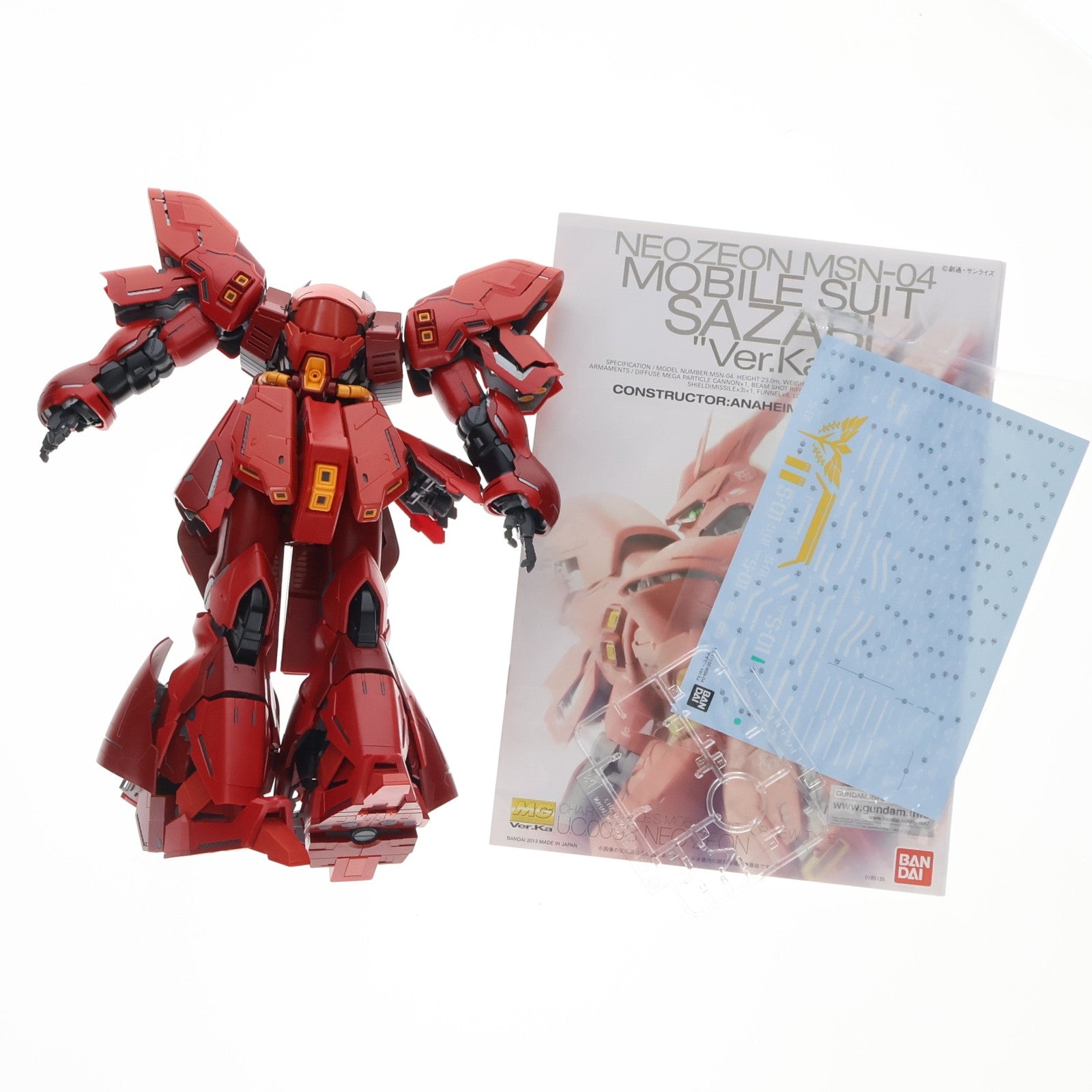 【中古即納】[PTM] MG 1/100 MSN-04 サザビー Ver.ka 機動戦士ガンダム 逆襲のシャア プラモデル(0185135) バンダイ(20180530)