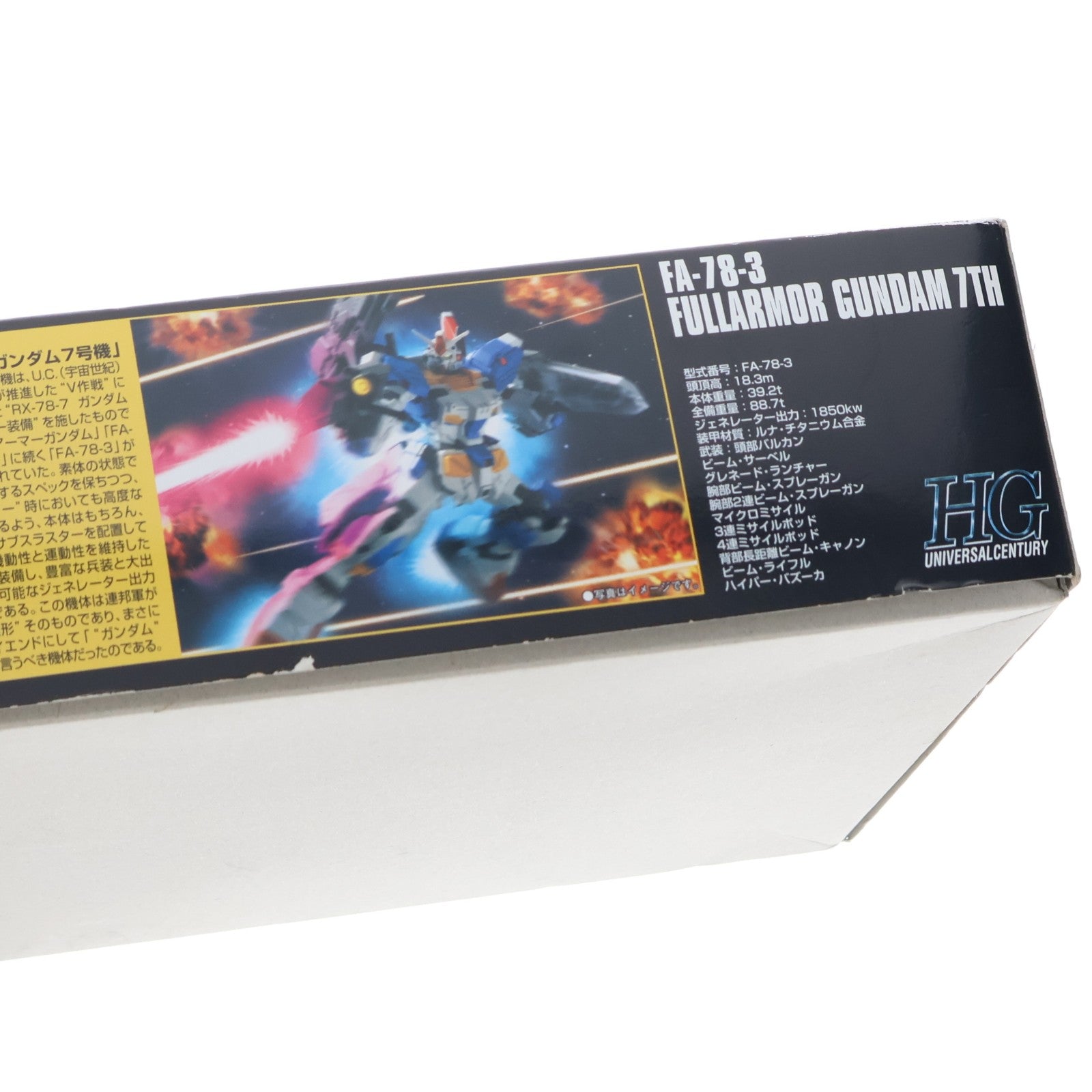 【中古即納】[PTM] HGUC 1/144 FA-78-3 フルアーマーガンダム7号機 ガンダム戦記 プラモデル(0159943) バンダイ(20090930)