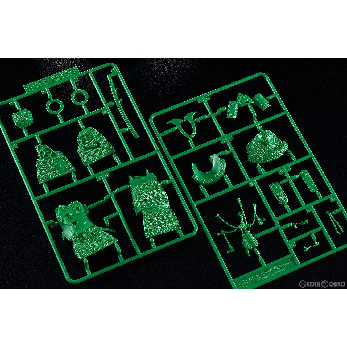 【中古即納】[PTM] PLAMAX 1/12 鎌倉時代の鎧武者 緑の装 Green color edition プラモデル マックスファクトリー/グッドスマイルカンパニー(20241122)
