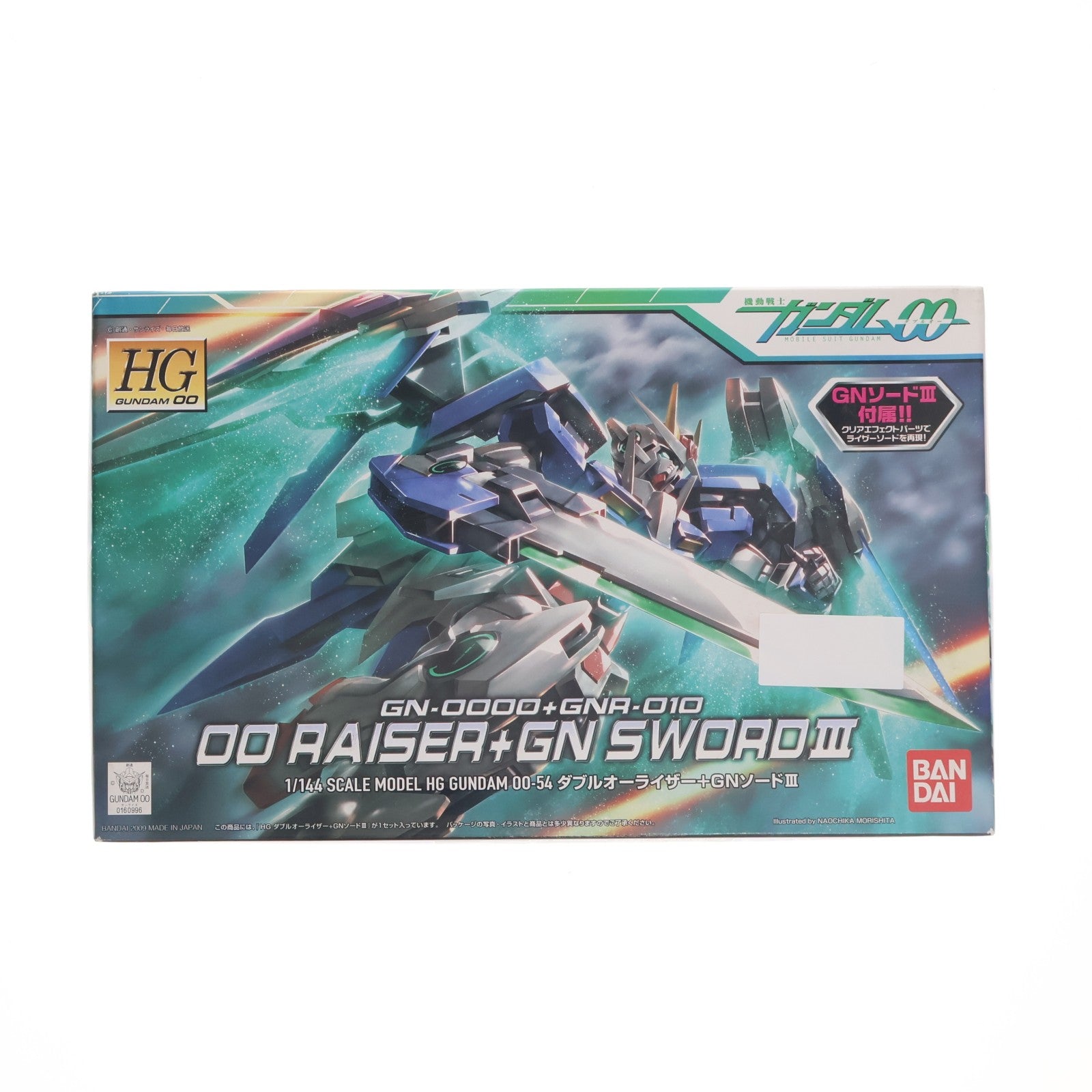 【中古即納】[PTM] HG 1/144 ダブルオーライザー+GNソードIII 機動戦士ガンダム00(ダブルオー) プラモデル(0160996) バンダイ(20171111)