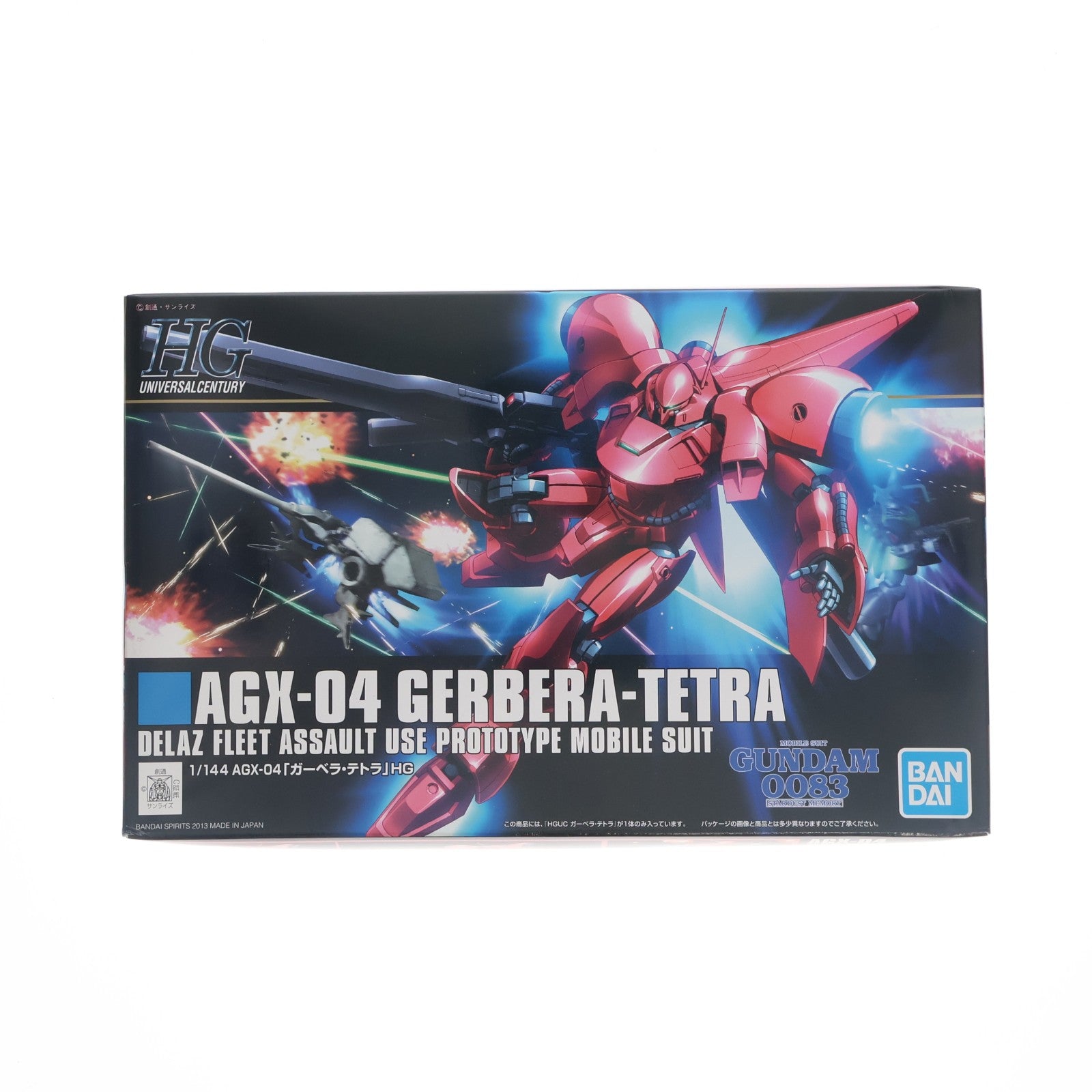【中古即納】[PTM] (再販) HGUC 1/144 AGX-04 ガーベラ・テトラ 機動戦士ガンダム0083 STARDUST MEMORY(スターダストメモリー) プラモデル(5055886) バンダイスピリッツ(20260502)