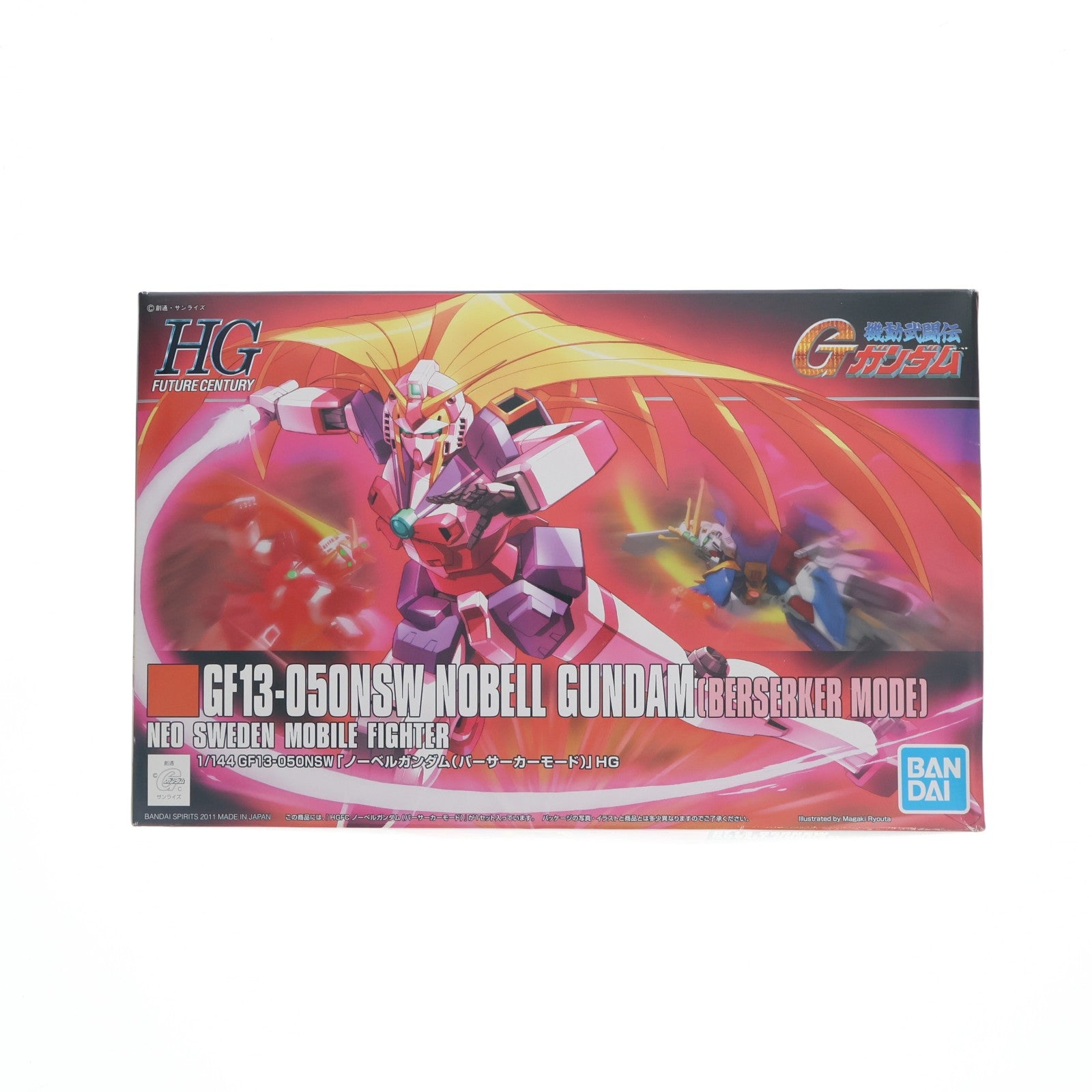 【中古即納】[PTM] HGFC 1/144 ノーベルガンダム バーサーカーモード 機動武闘伝Gガンダム プラモデル バンダイスピリッツ(20190415)