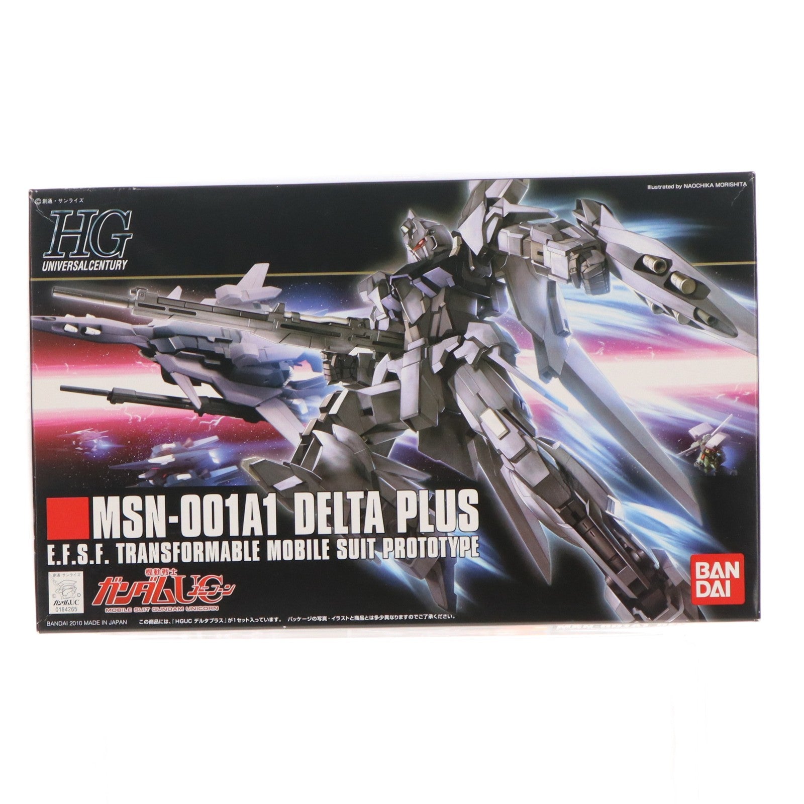 【中古即納】[PTM] HGUC 1/144 デルタプラス 機動戦士ガンダムUC(ユニコーン) プラモデル(0164265) バンダイ(20190730)